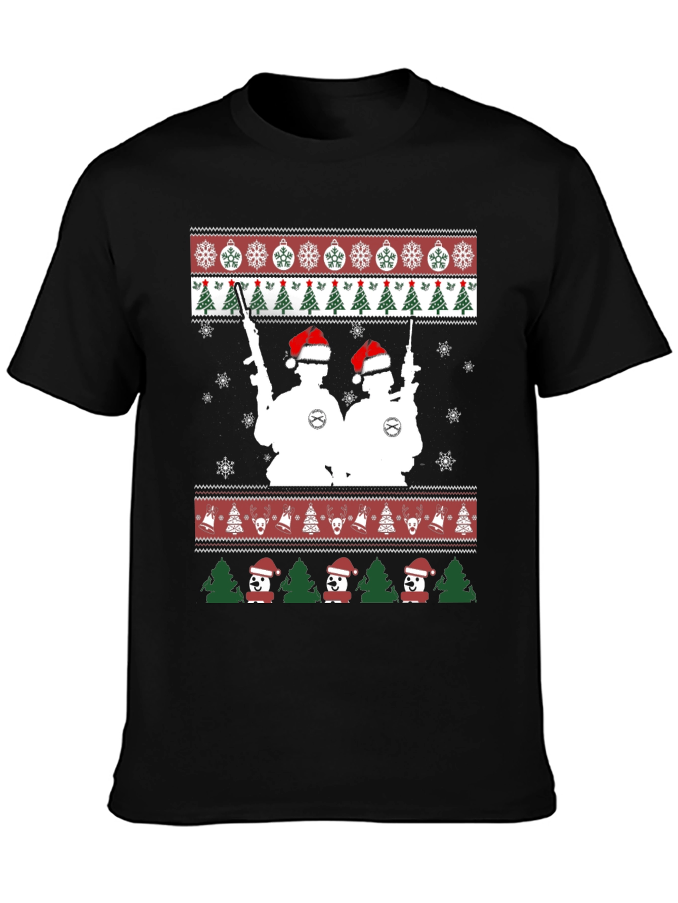 Tactical Christmas Sweater Style T-Shirt