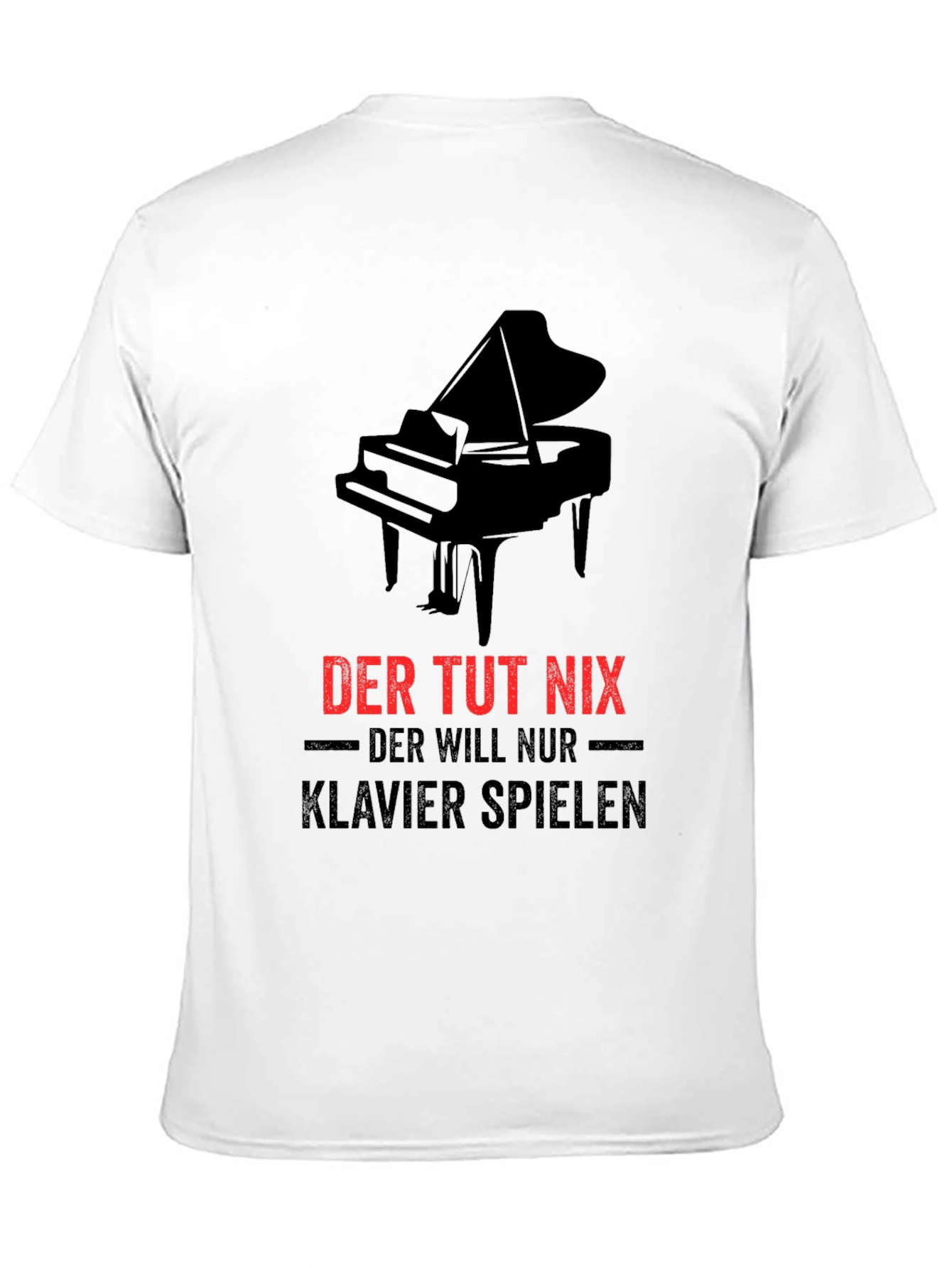 Piano Lovers Black T-Shirt: Der Tut Nix