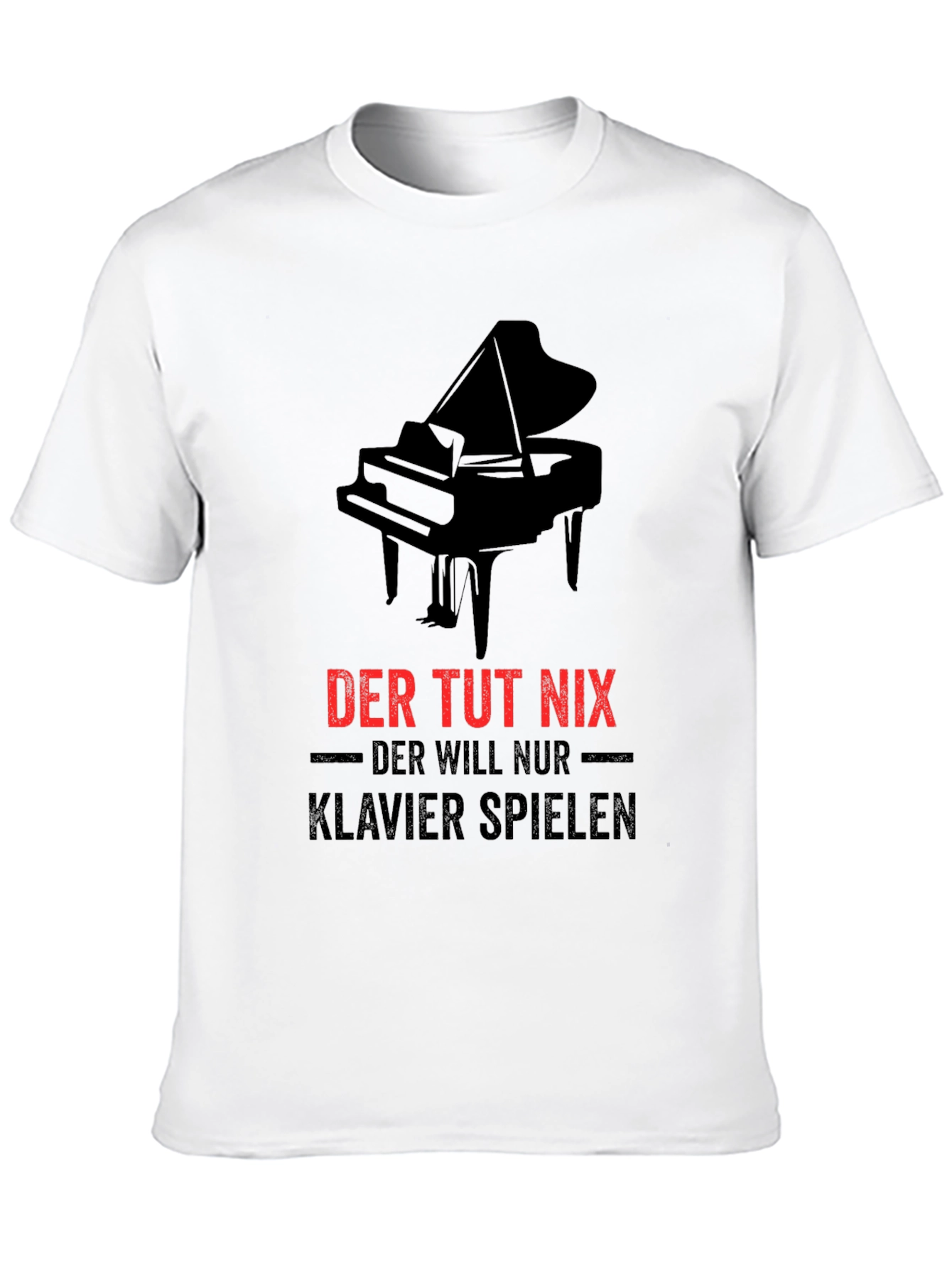 Piano Lovers Black T-Shirt: Der Tut Nix