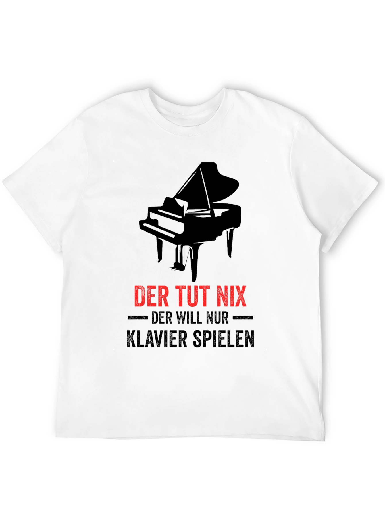 Piano Lovers Black T-Shirt: Der Tut Nix