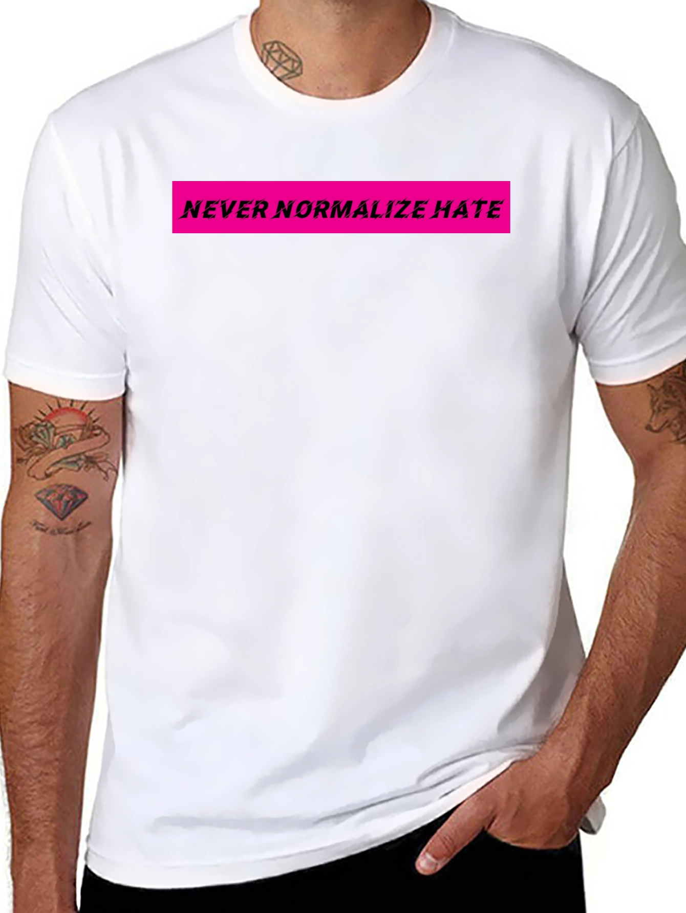 Never Normalize Hate Graphic Tee