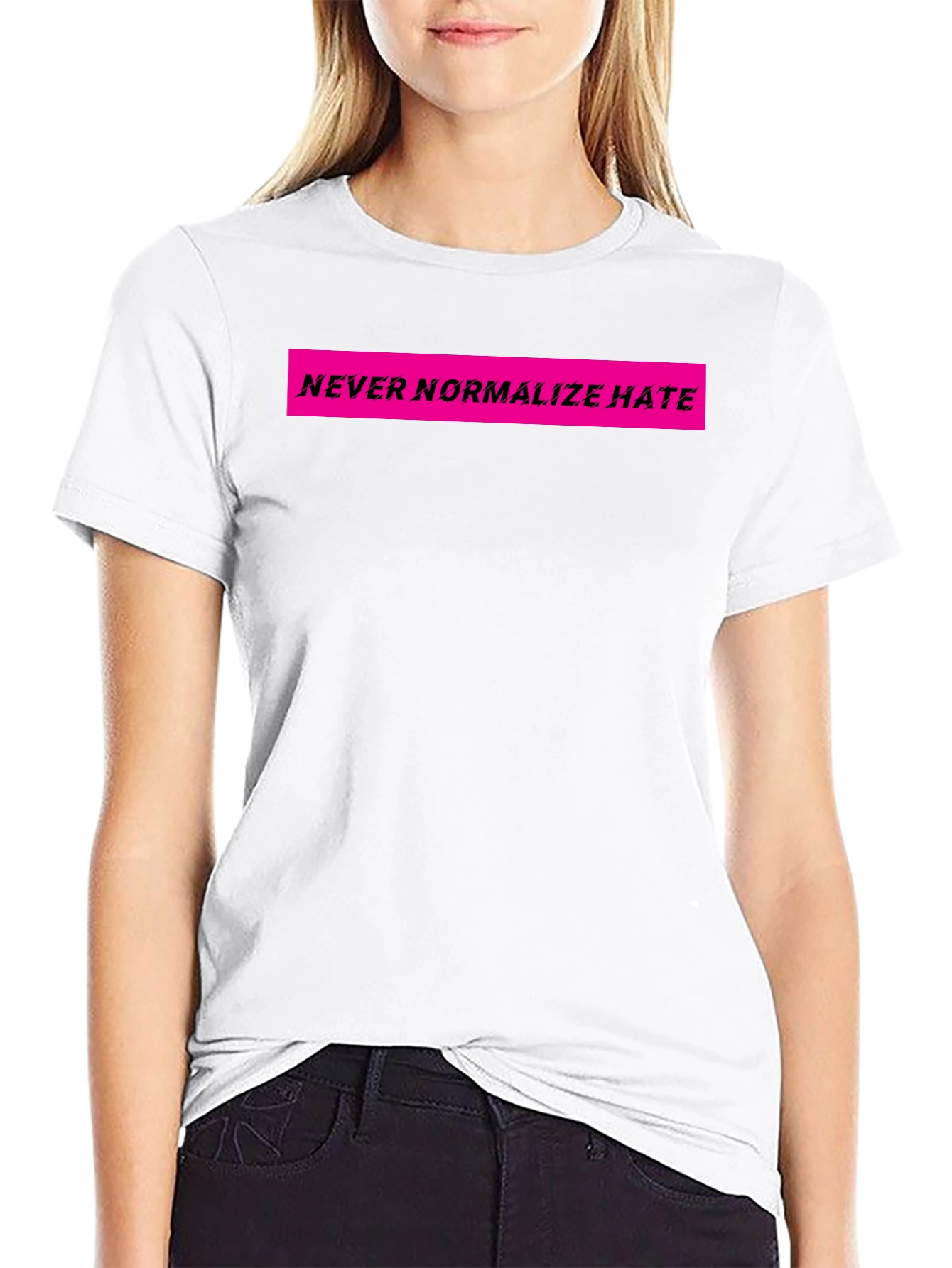 Never Normalize Hate Graphic Tee