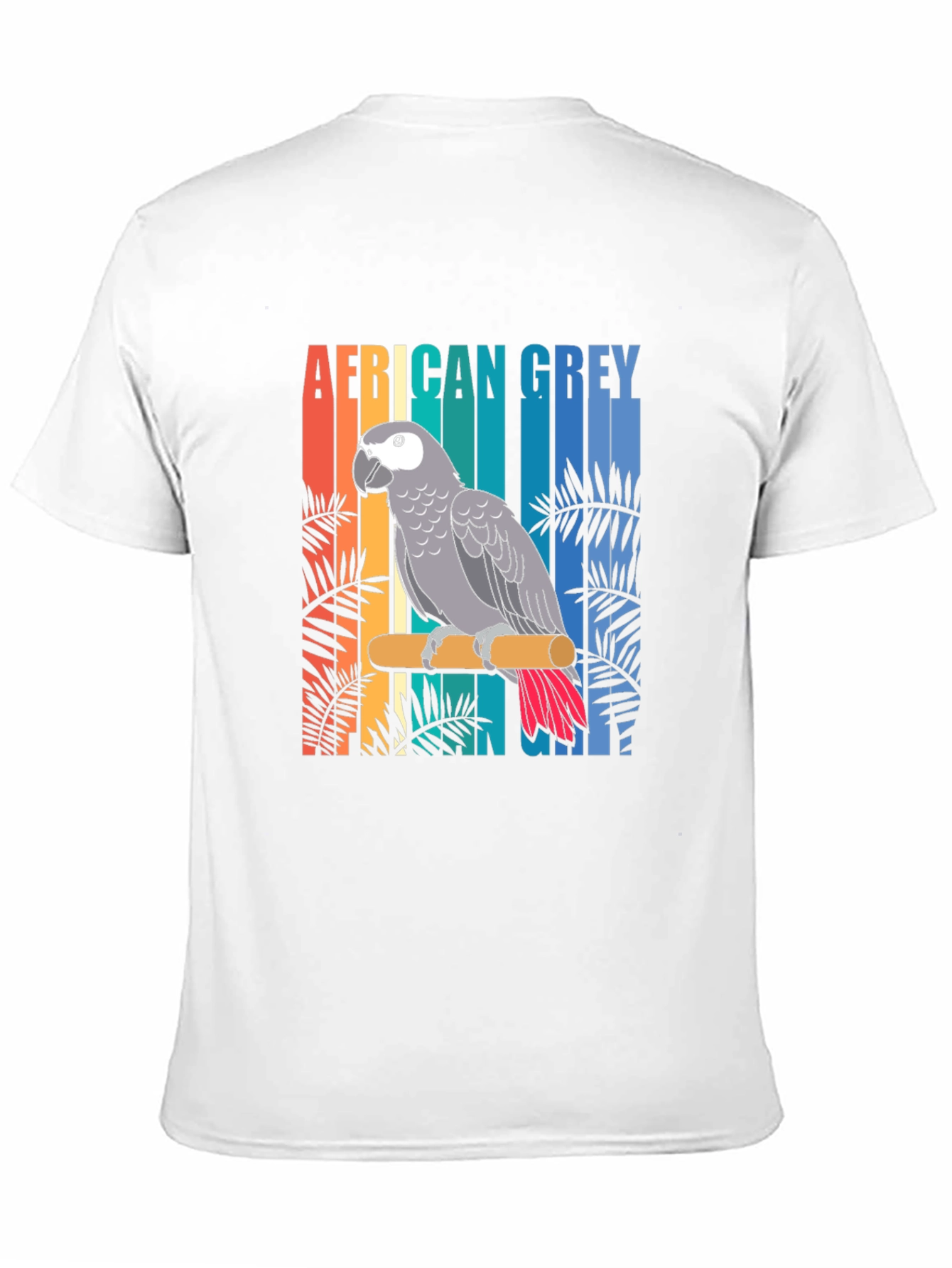 African Grey Parrot Graphic T-Shirt