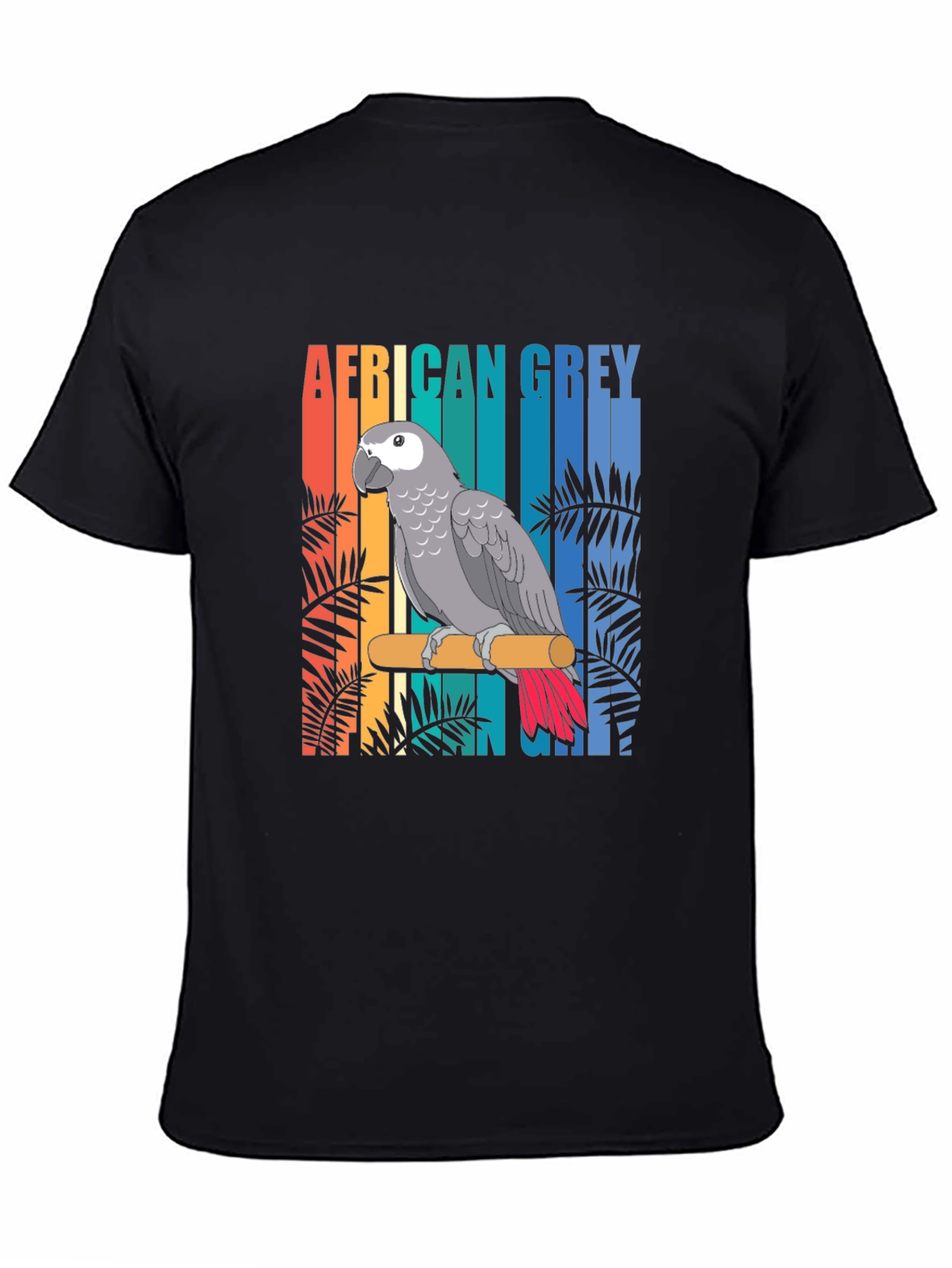 African Grey Parrot Graphic T-Shirt