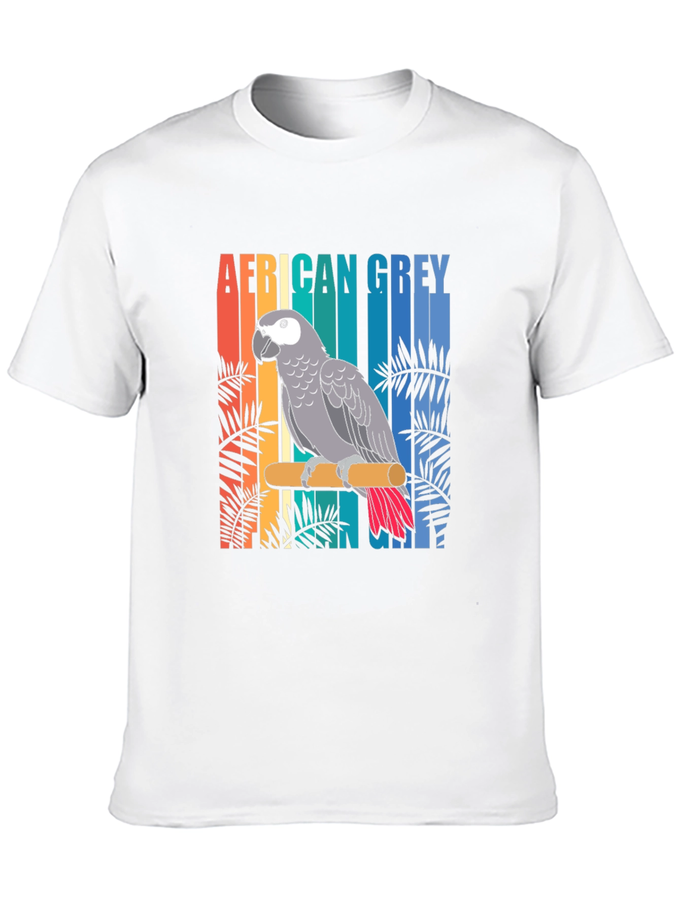African Grey Parrot Graphic T-Shirt