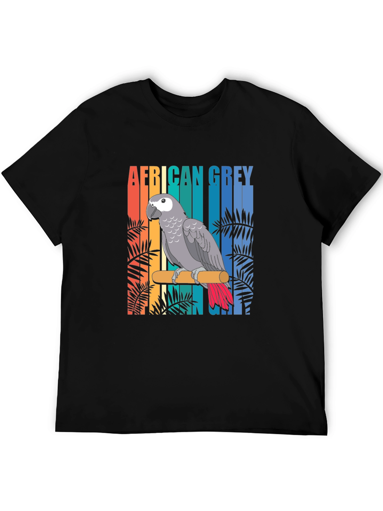 African Grey Parrot Graphic T-Shirt