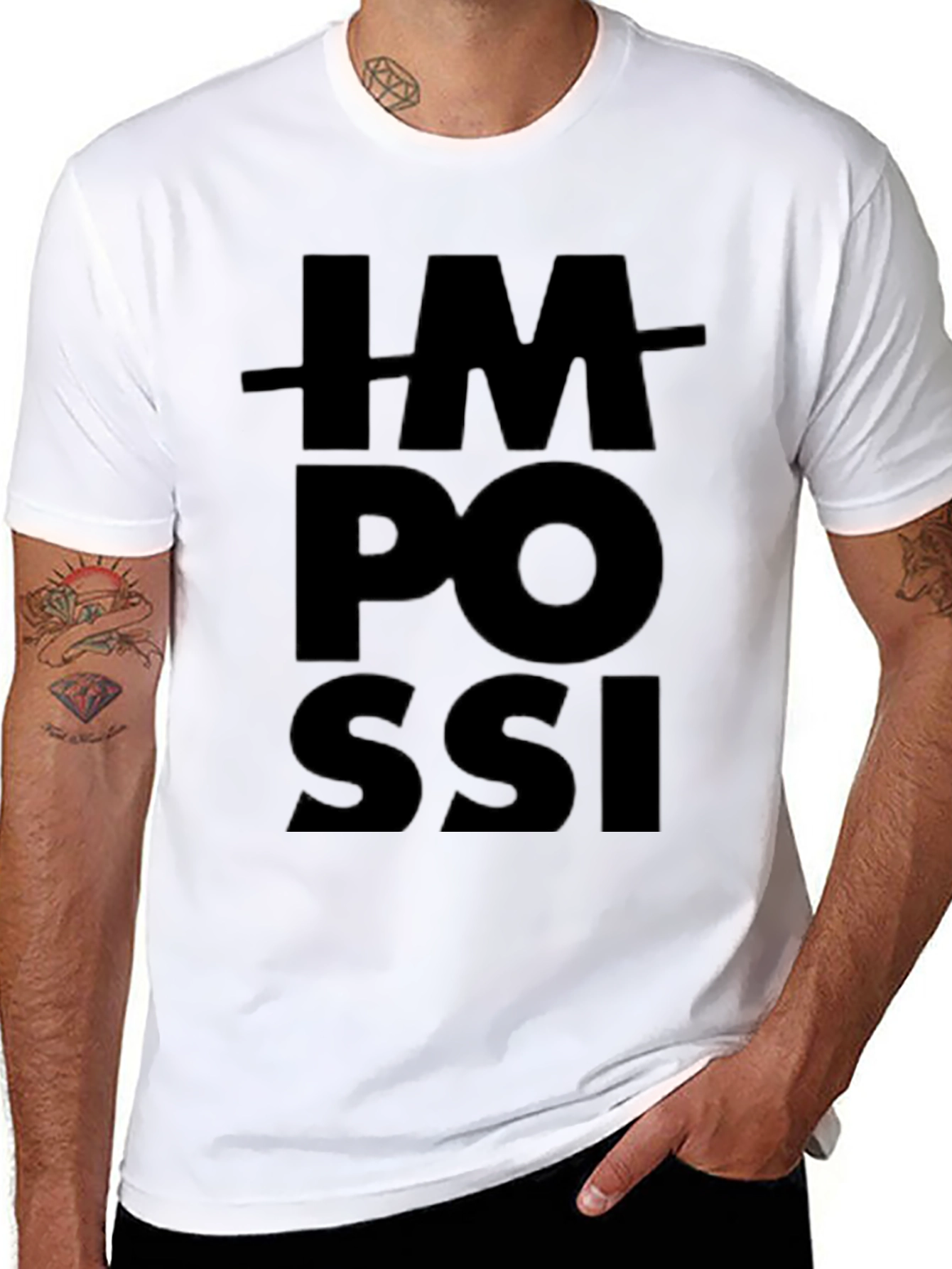 Impossible T-Shirt - Motivational Graphic Tee