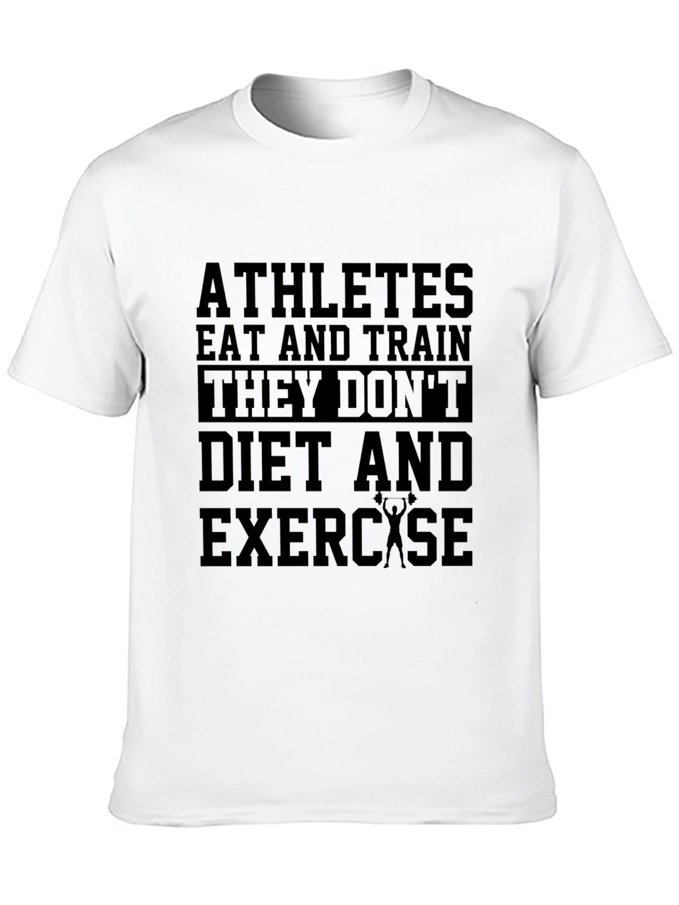 Athletes Eat & Train Black Graphic Tee