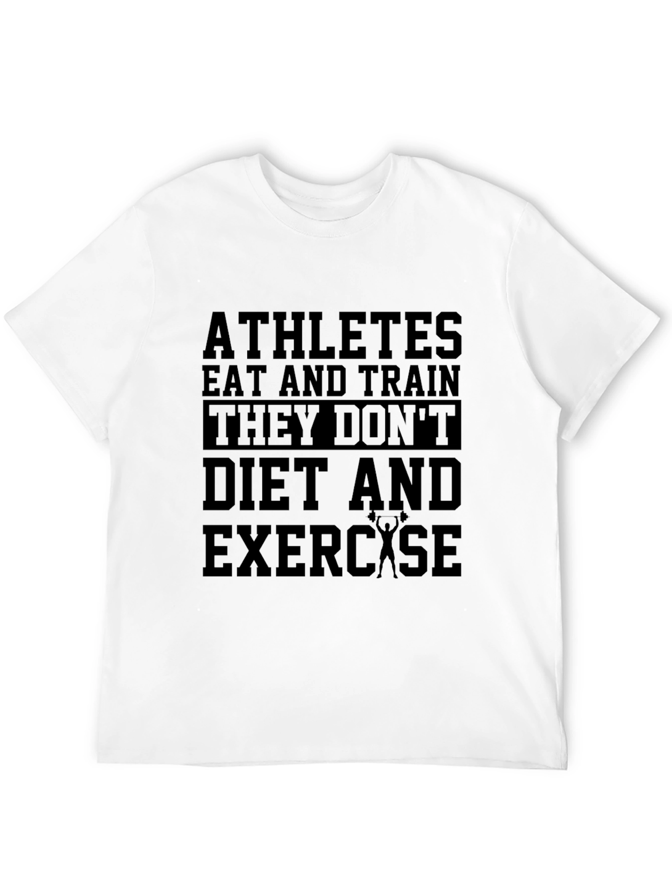 Athletes Eat & Train Black Graphic Tee