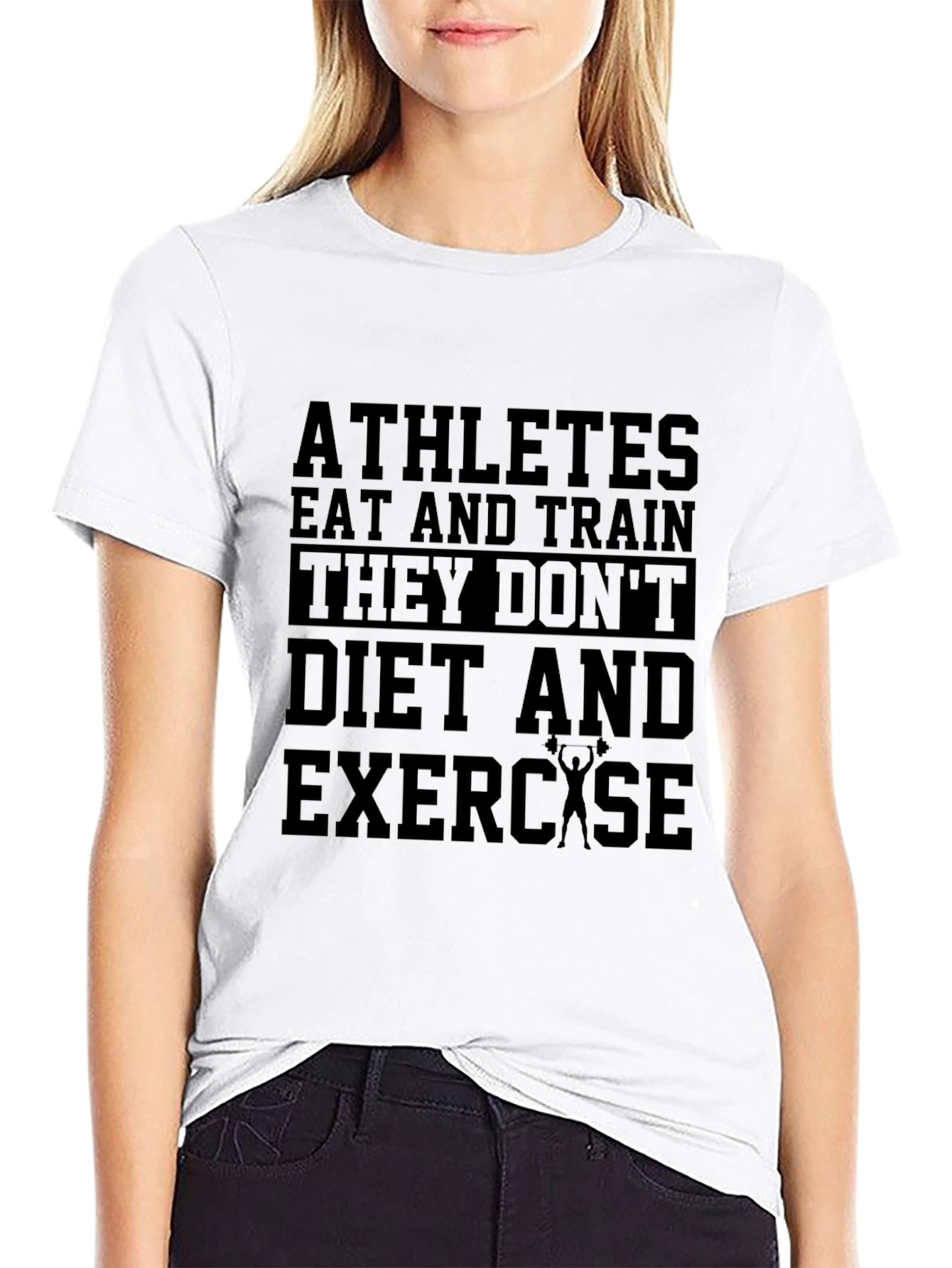 Athletes Eat & Train Black Graphic Tee