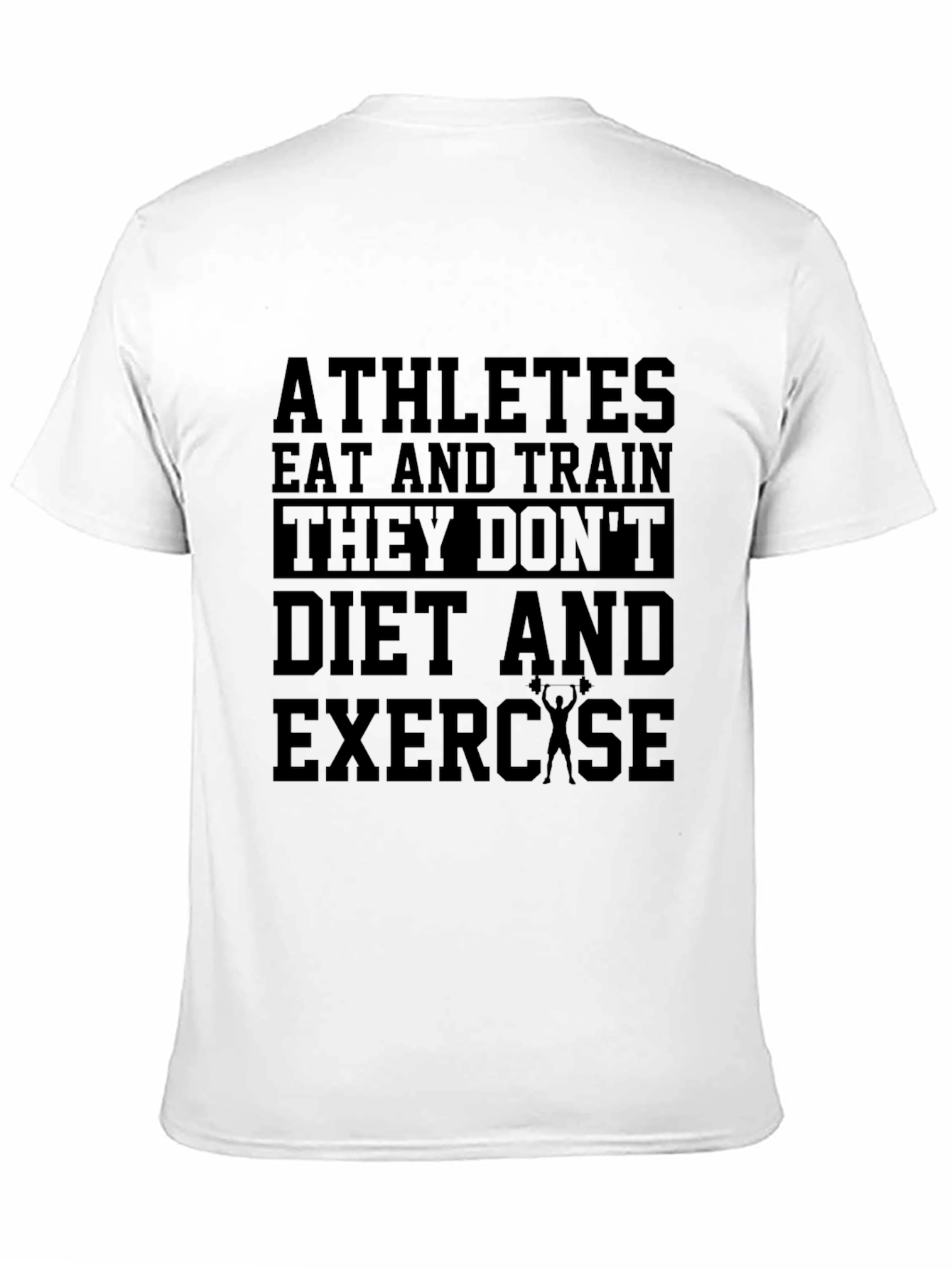 Athletes Eat & Train Black Graphic Tee