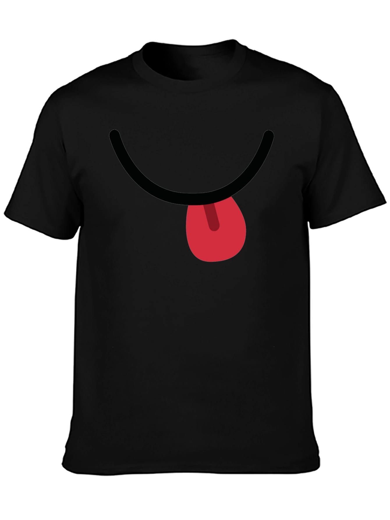 Funny Face Graphic T-Shirt - Black