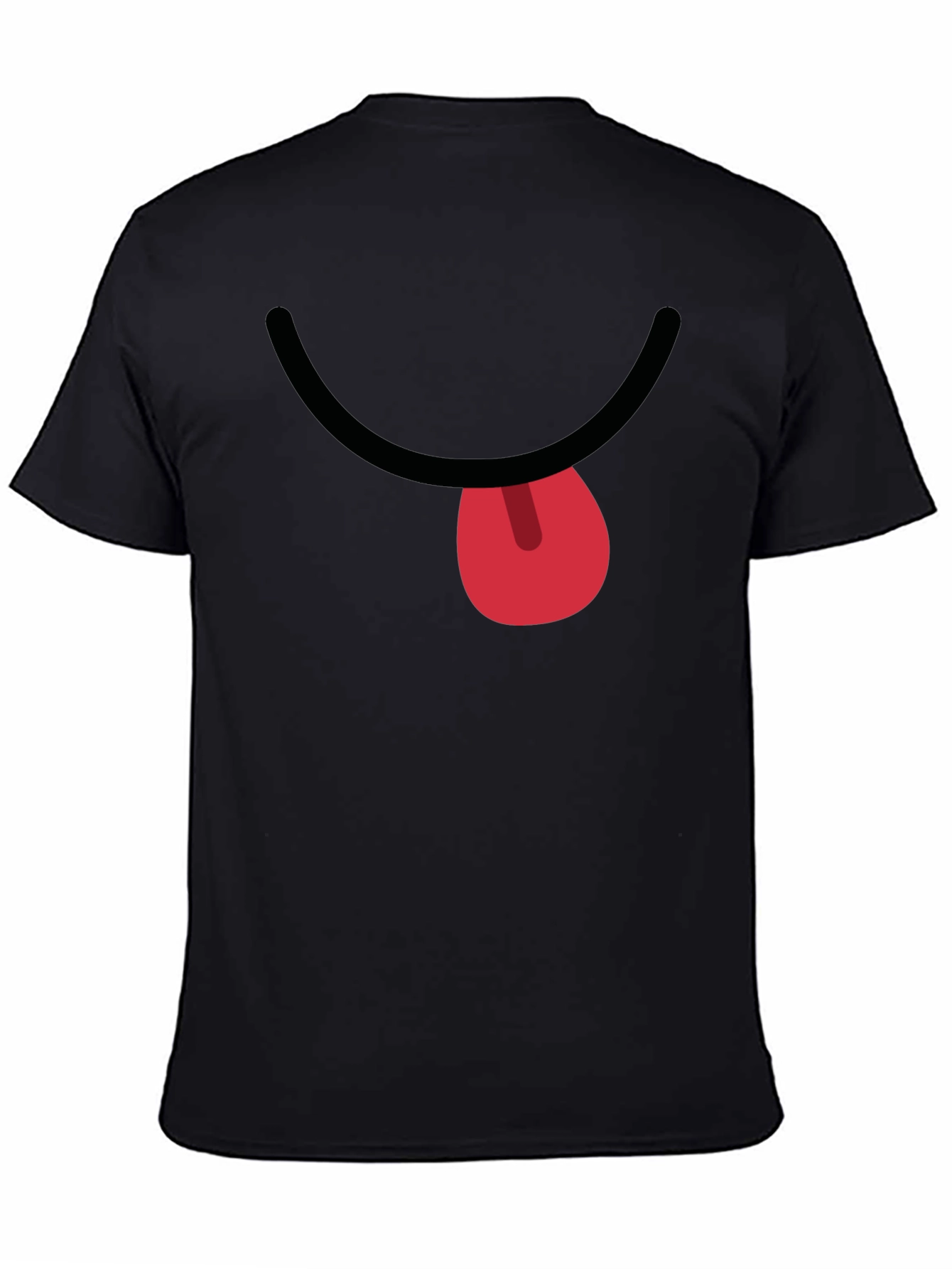 Funny Face Graphic T-Shirt - Black