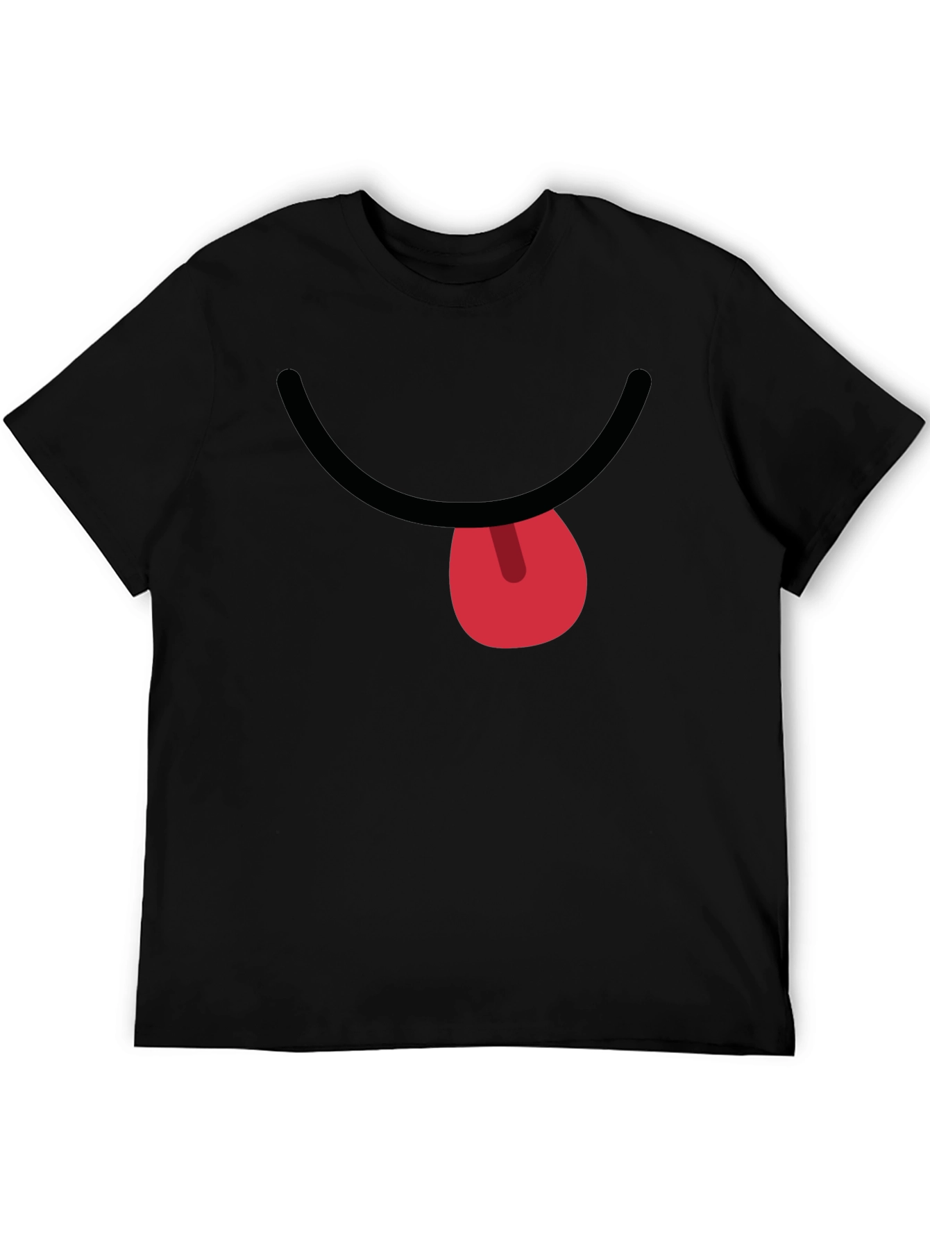 Funny Face Graphic T-Shirt - Black