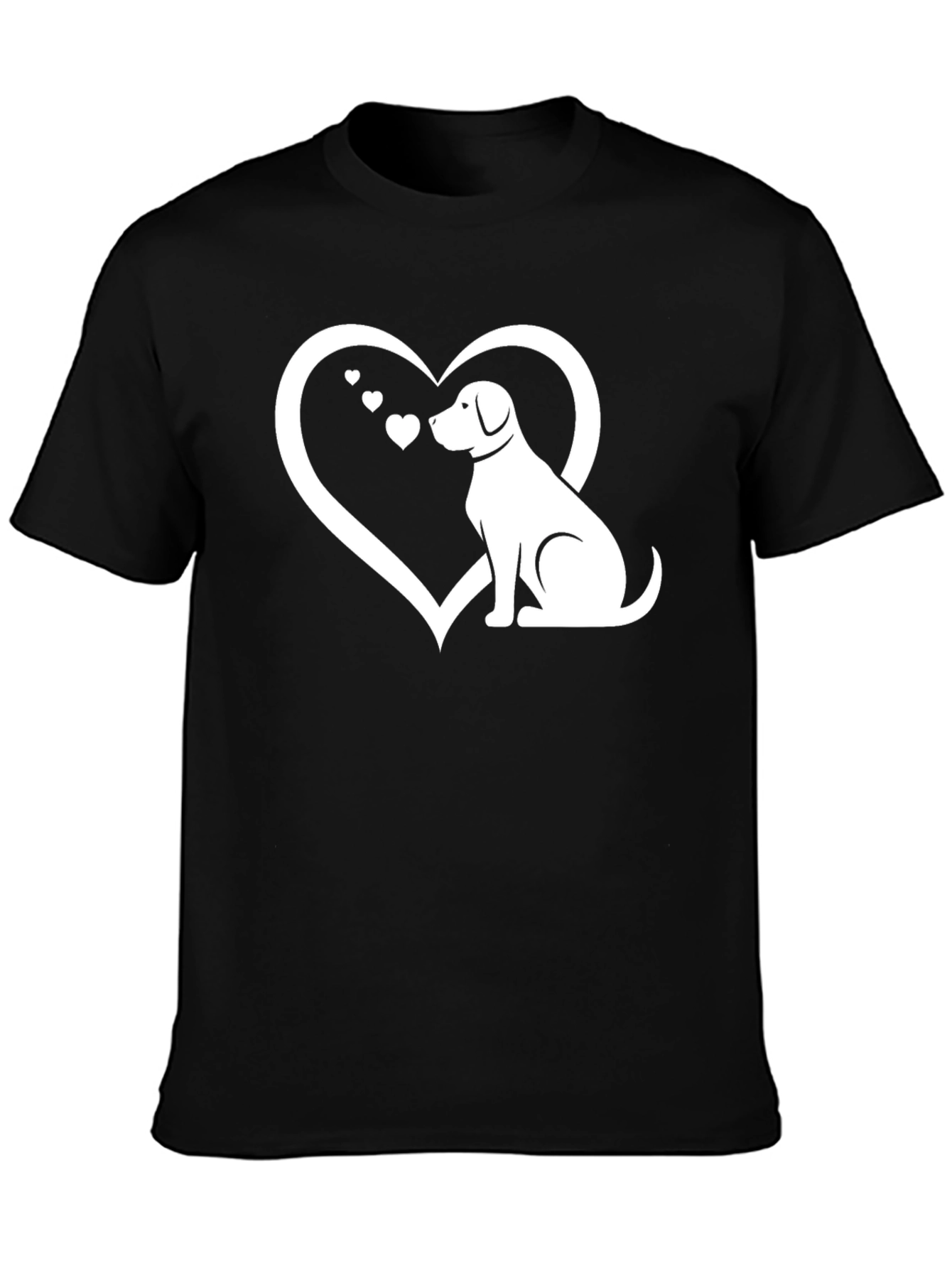 Dog Lover T-Shirt - Heart & Canine Design