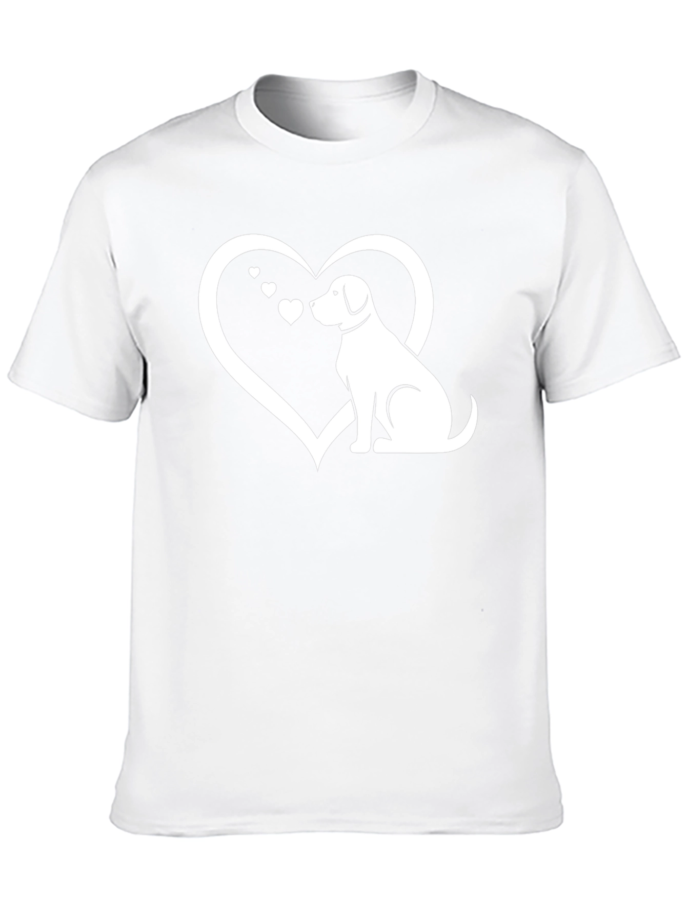 Dog Lover T-Shirt - Heart & Canine Design