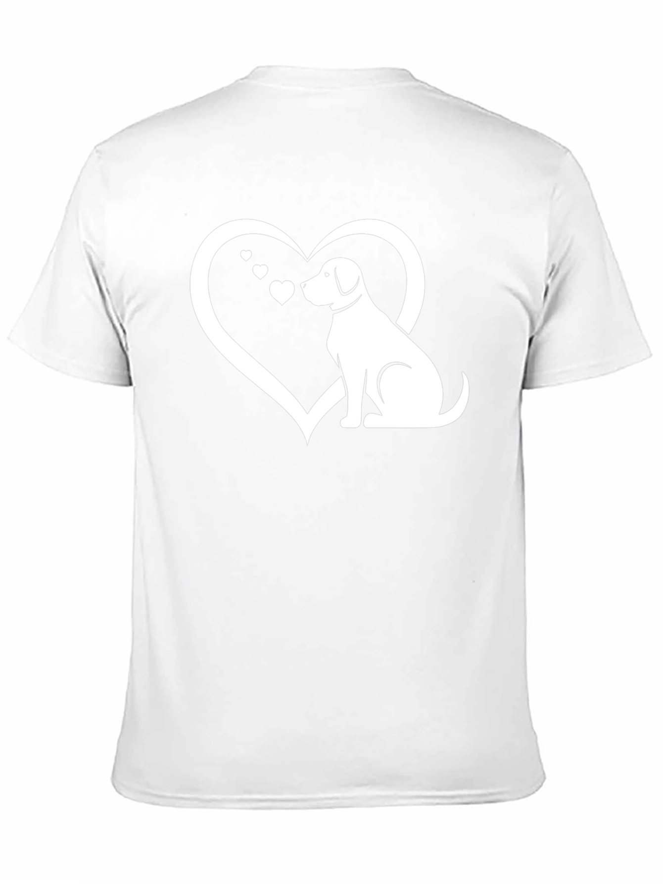 Dog Lover T-Shirt - Heart & Canine Design