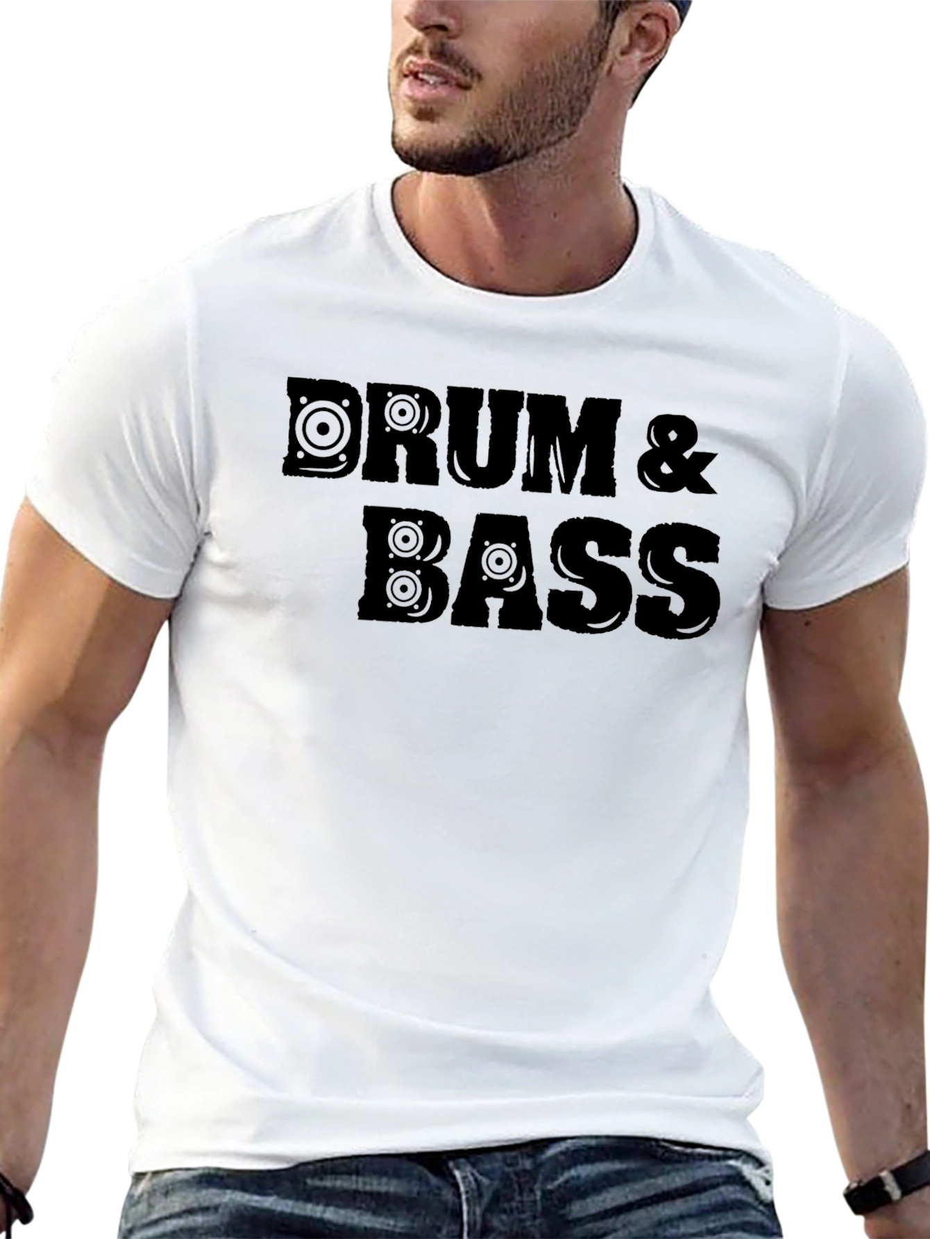 Drum & Bass Graphic Tee - Music Lovers T-Shirt