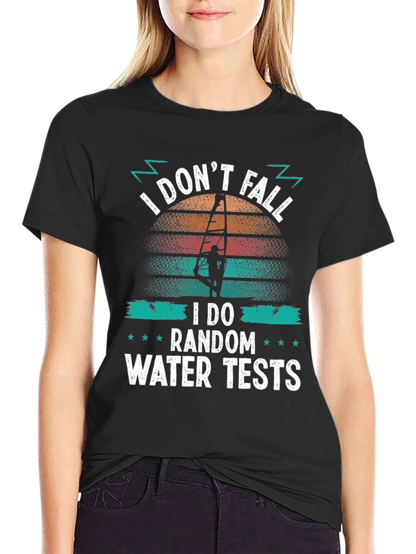 Funny Windsurfing T-Shirt: I Do Random Water Tests