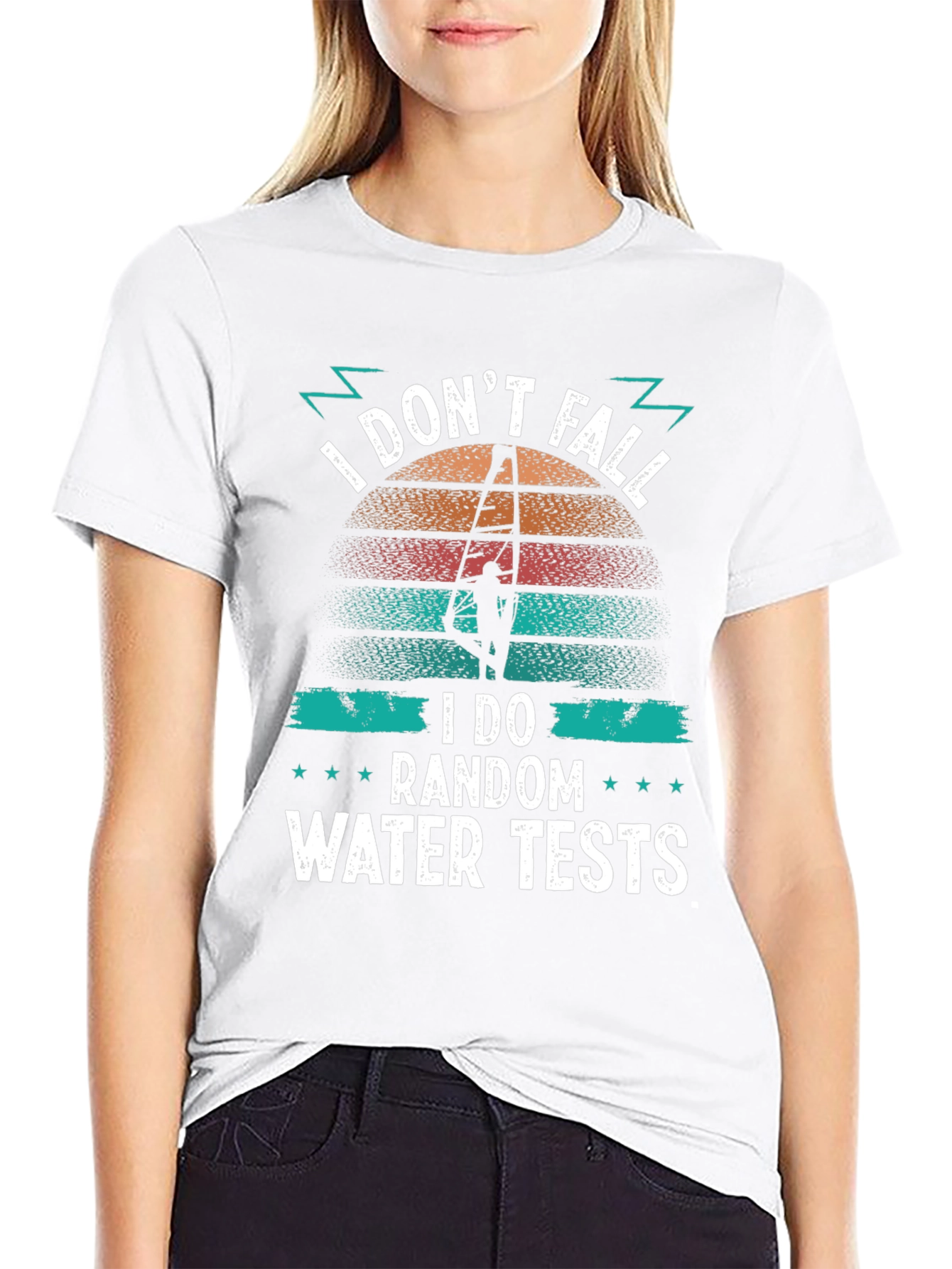 Funny Windsurfing T-Shirt: I Do Random Water Tests