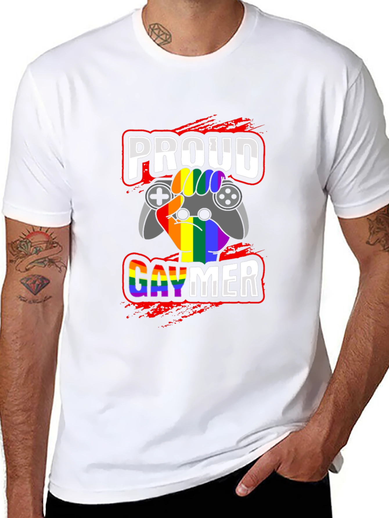 Proud Gaymer T-Shirt - LGBT Pride Gaming Tee