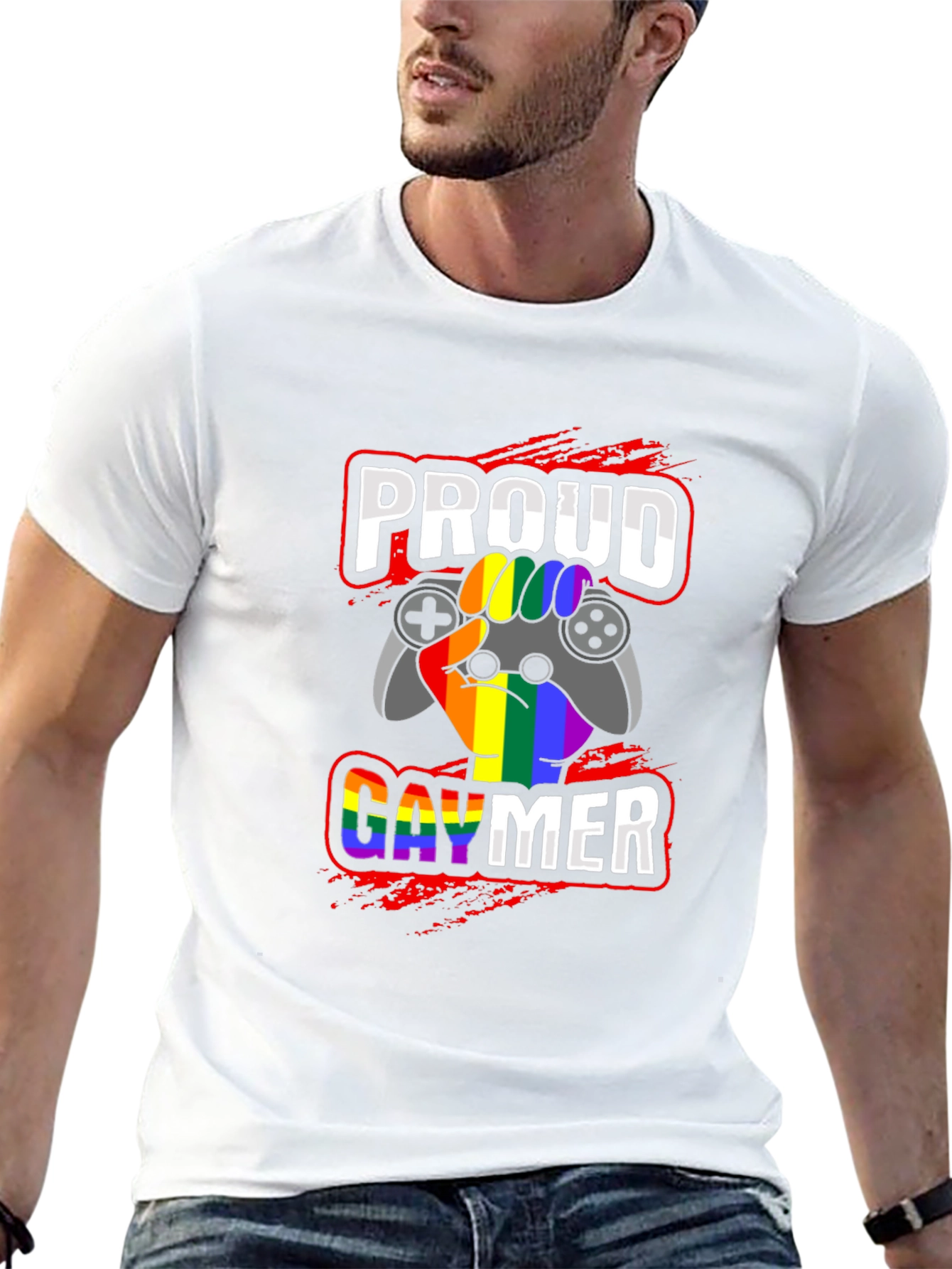 Proud Gaymer T-Shirt - LGBT Pride Gaming Tee