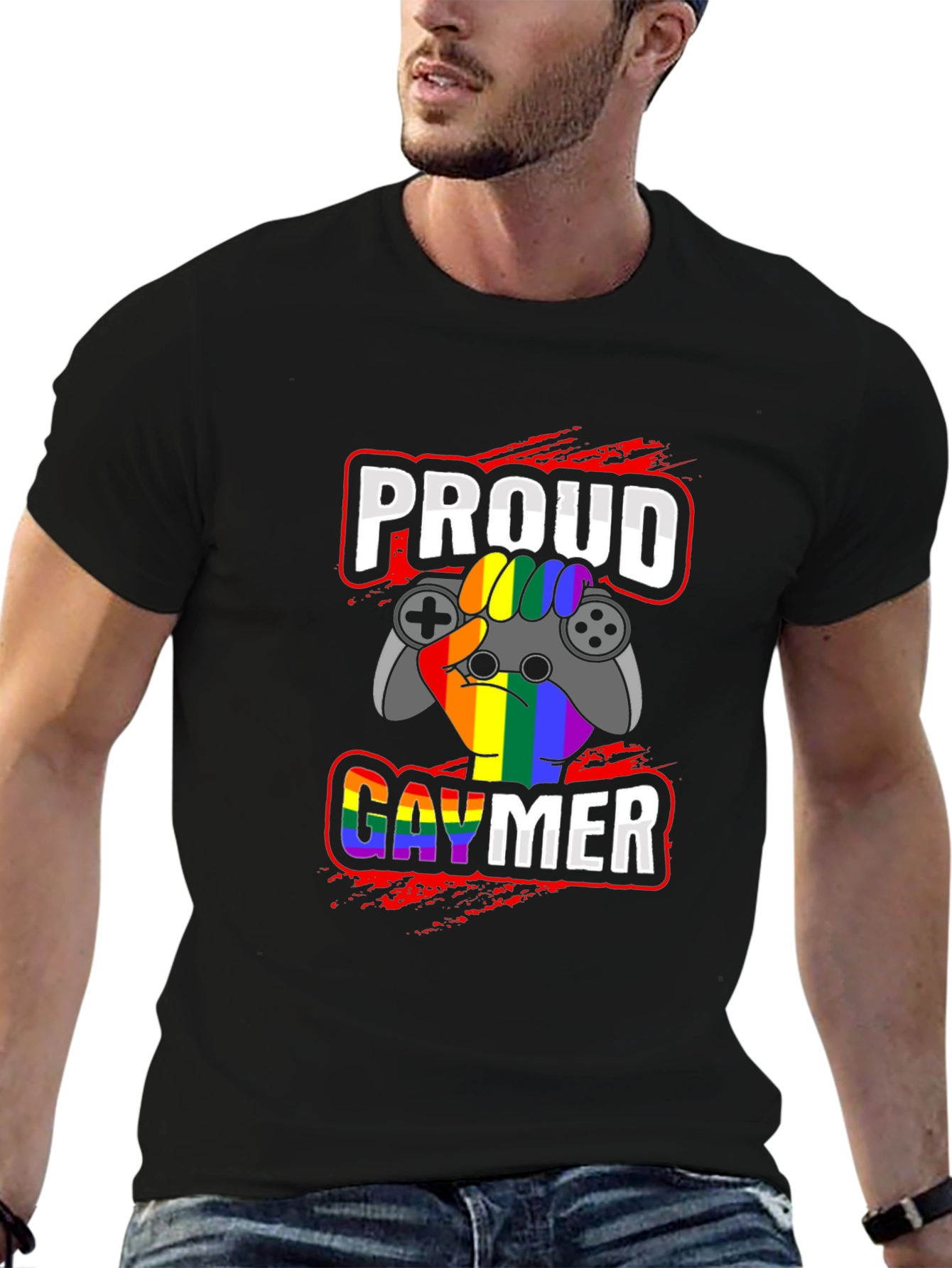 Proud Gaymer T-Shirt - LGBT Pride Gaming Tee