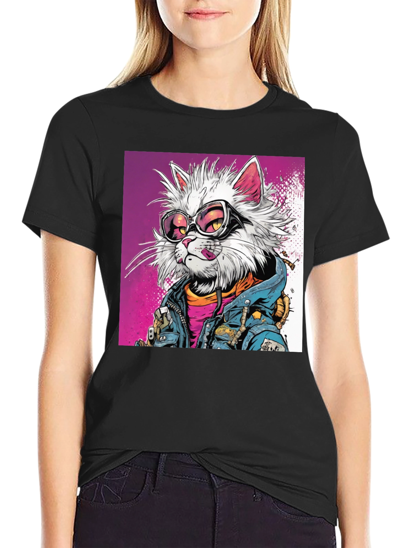 Cool Cat Graphic Tee - Stylish Streetwear