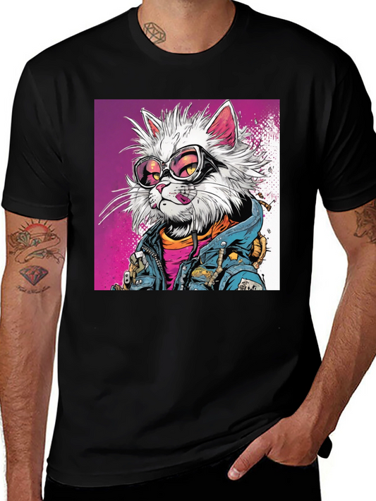 Cool Cat Graphic Tee - Stylish Streetwear