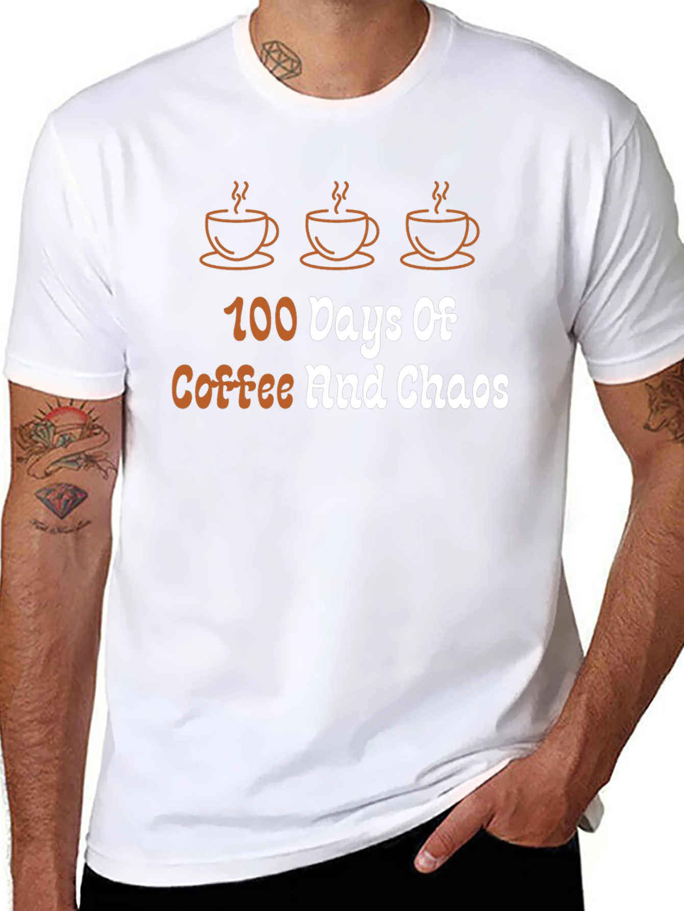 Coffee & Chaos Black T-Shirt