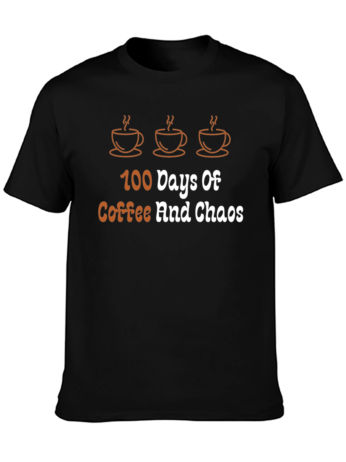 Coffee & Chaos Black T-Shirt