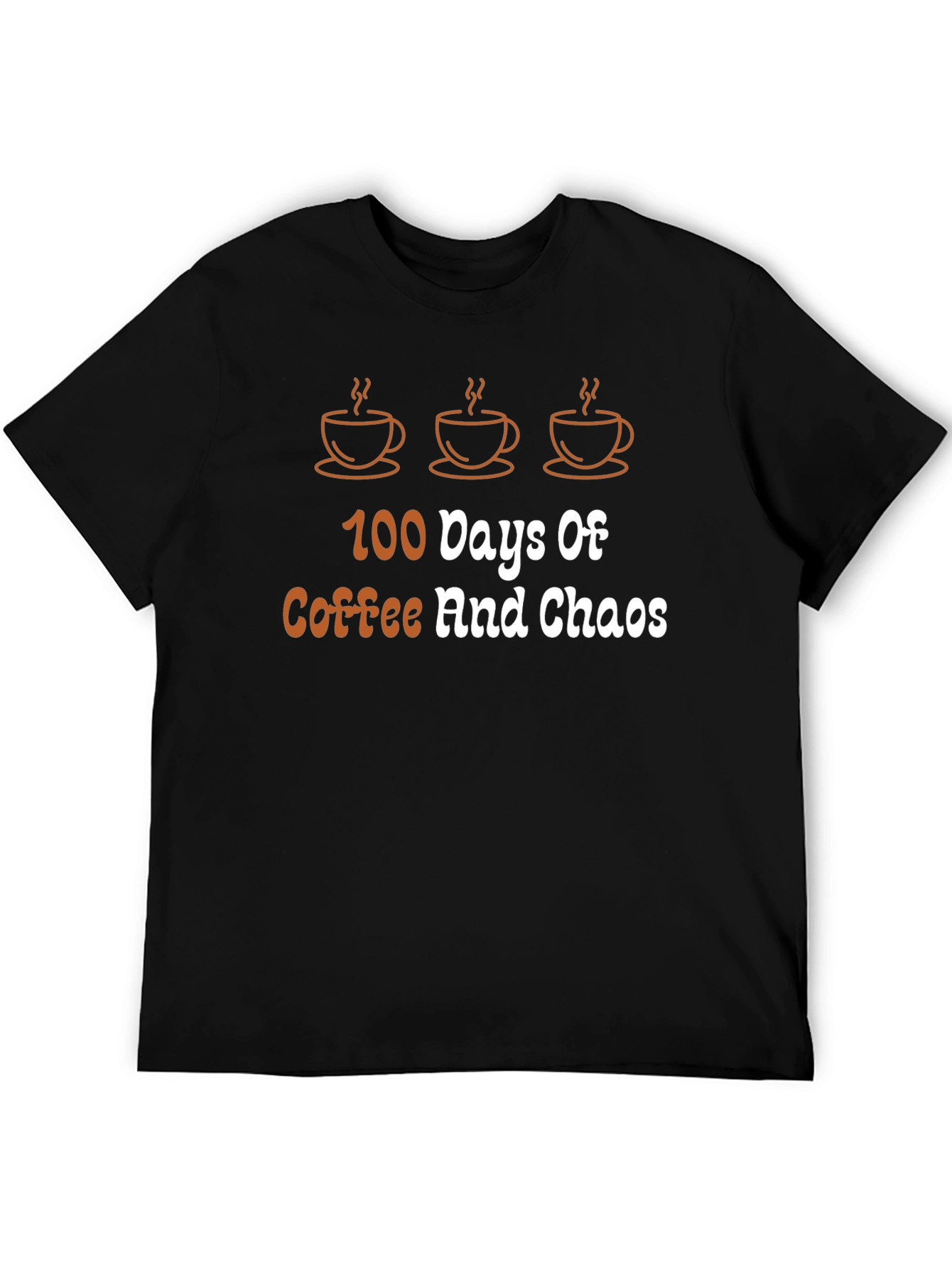 Coffee & Chaos Black T-Shirt