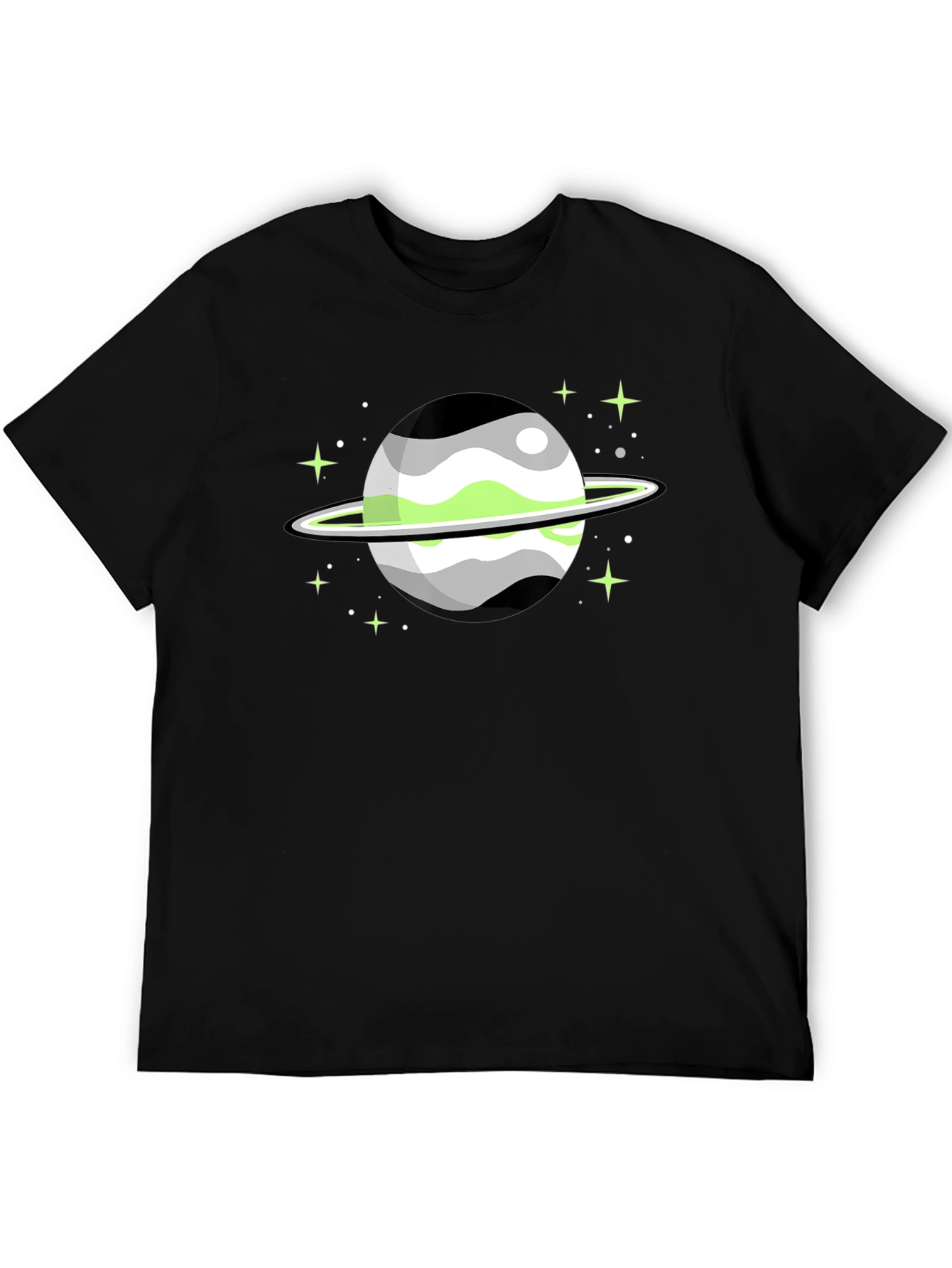 Aromantic Pride Planet Graphic T-Shirt