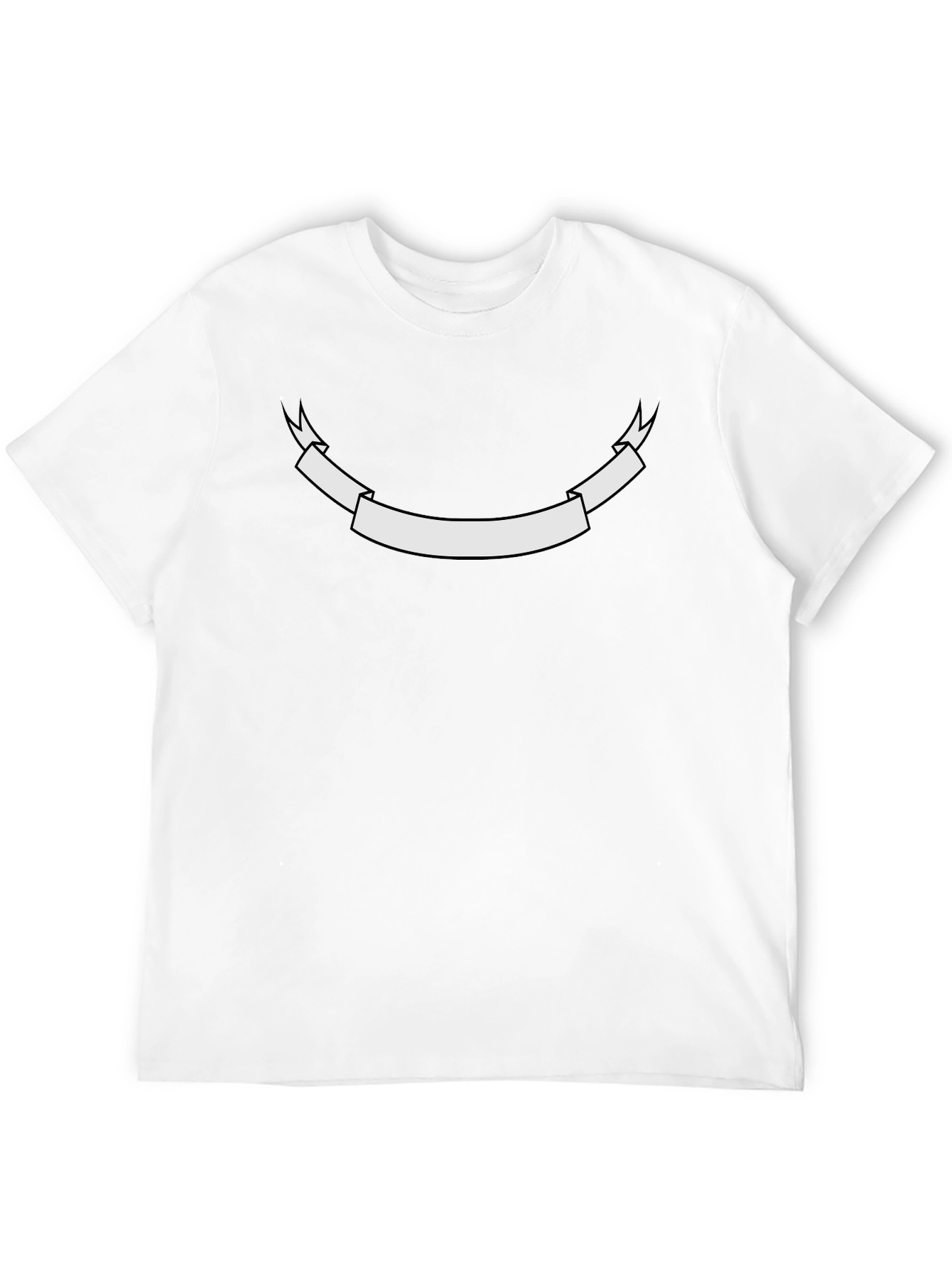 Mens Black Graphic Tee - Customizable Banner Design