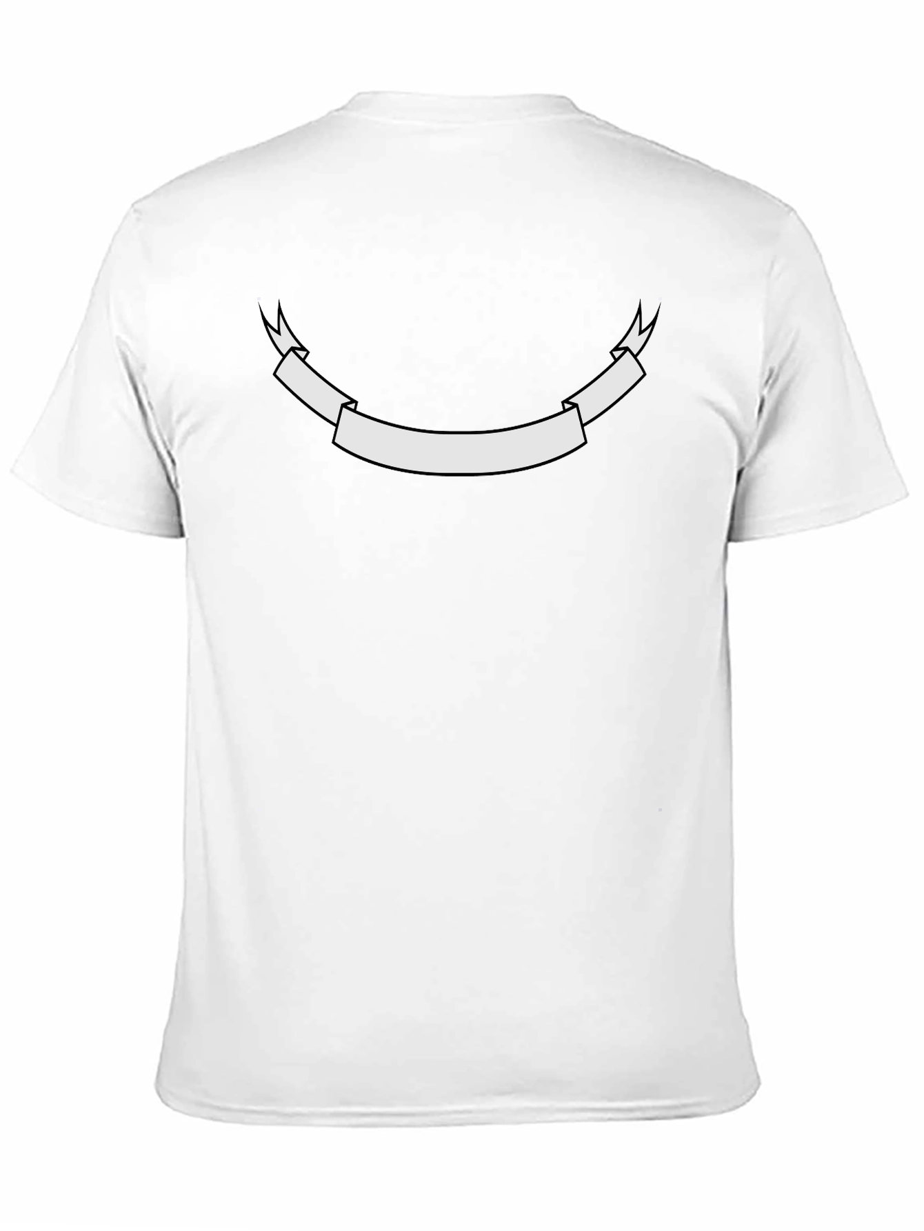 Mens Black Graphic Tee - Customizable Banner Design