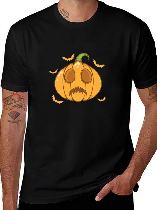 Halloween Pumpkin Graphic Tee - Spooky Season Shirt