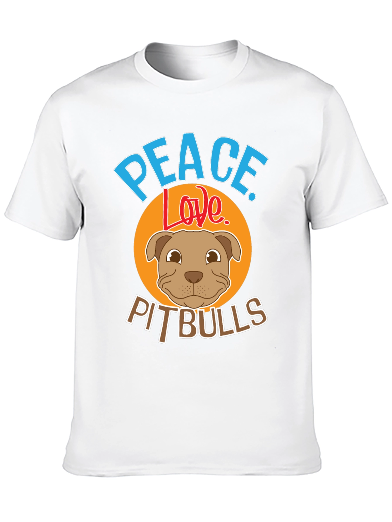Peace Love Pitbulls Graphic Tee