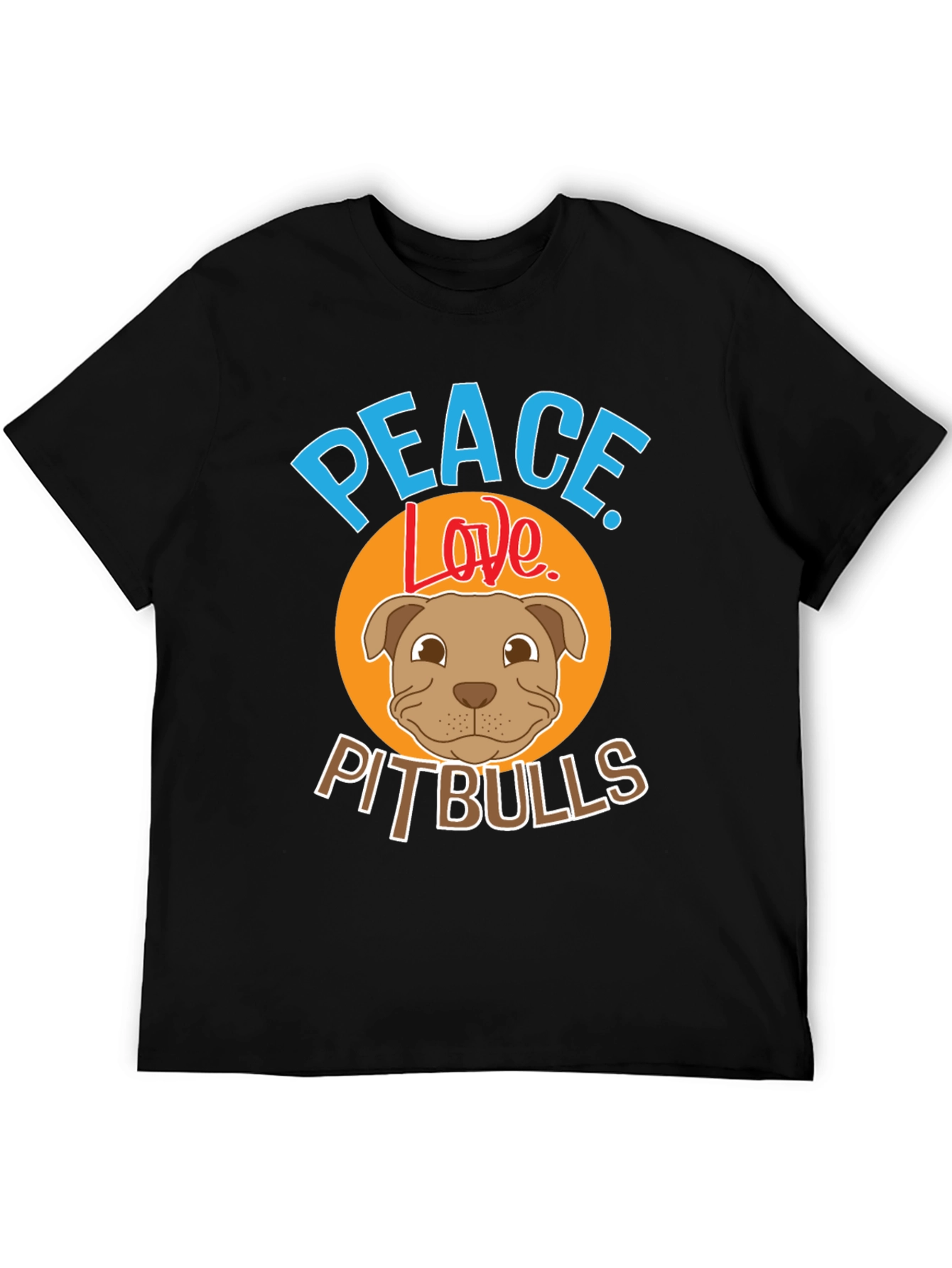 Peace Love Pitbulls Graphic Tee