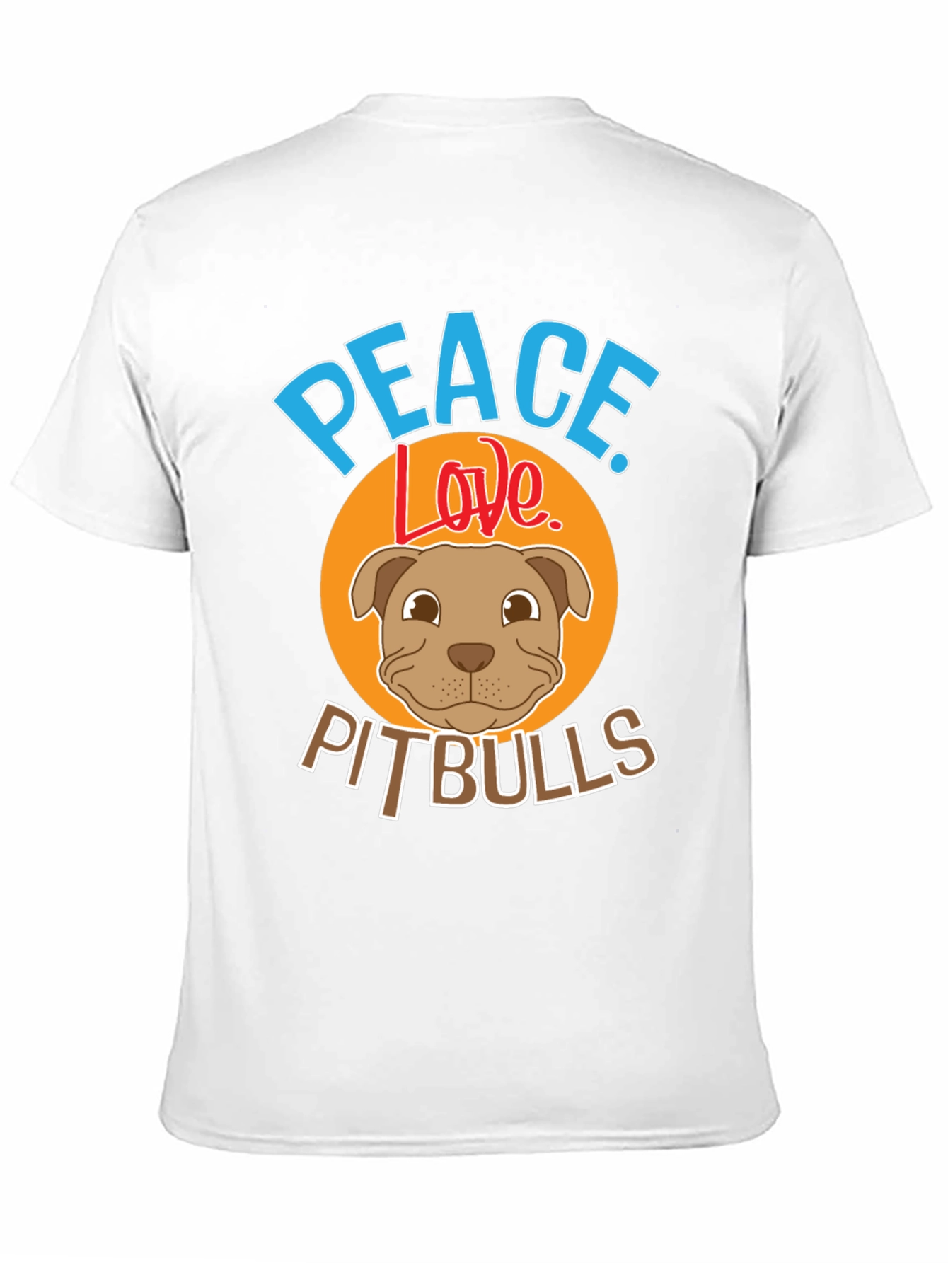 Peace Love Pitbulls Graphic Tee