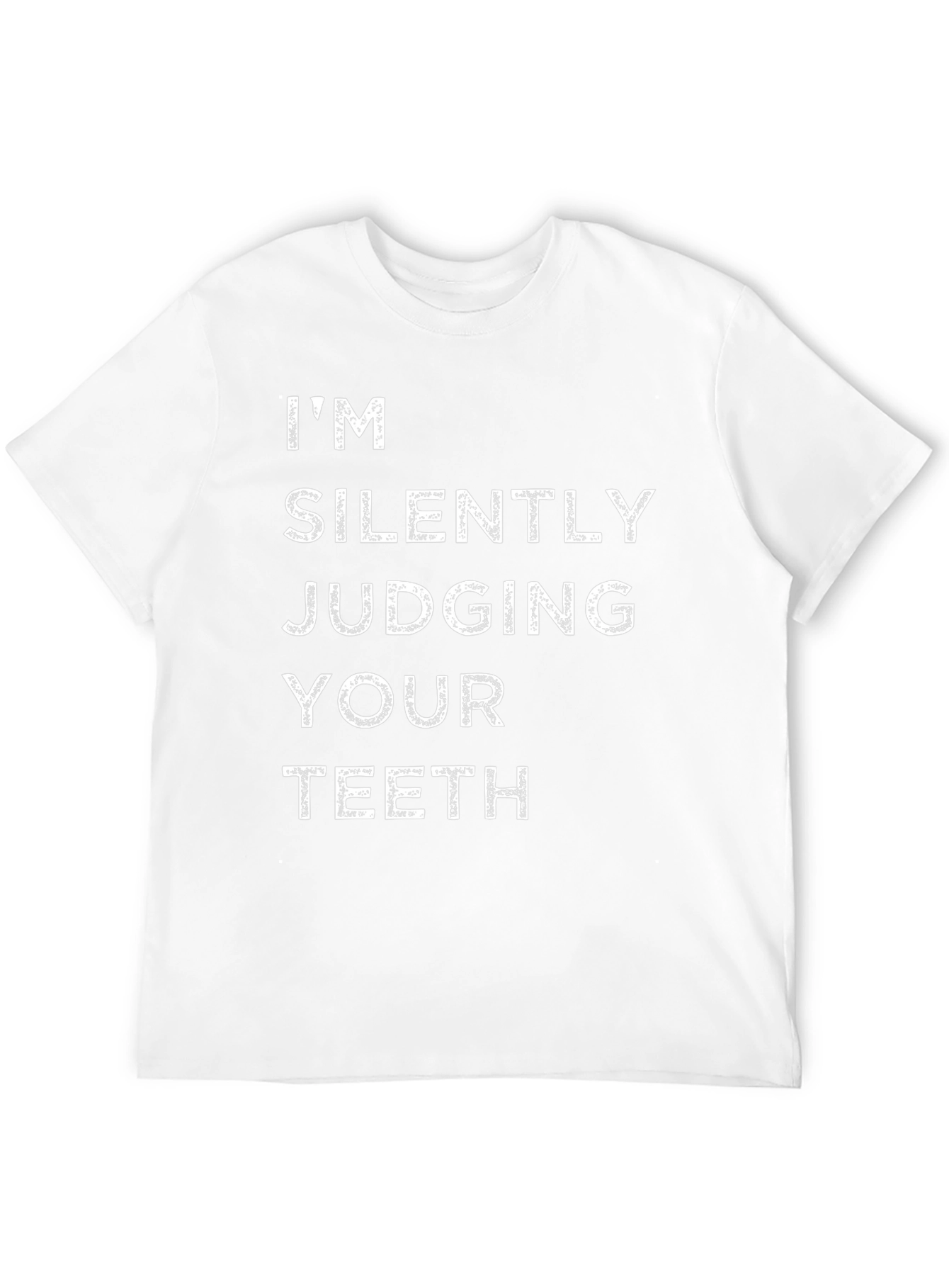 Silently Judging Teeth Graphic T-Shirt