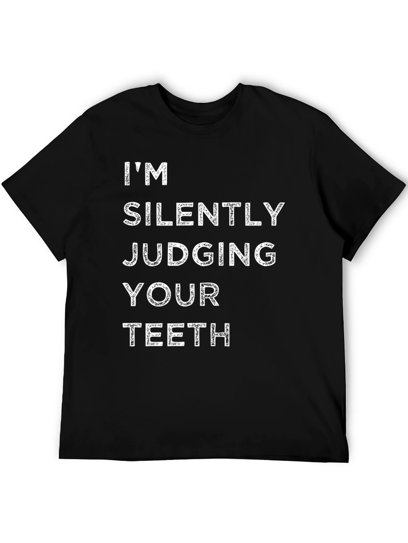 Silently Judging Teeth Graphic T-Shirt