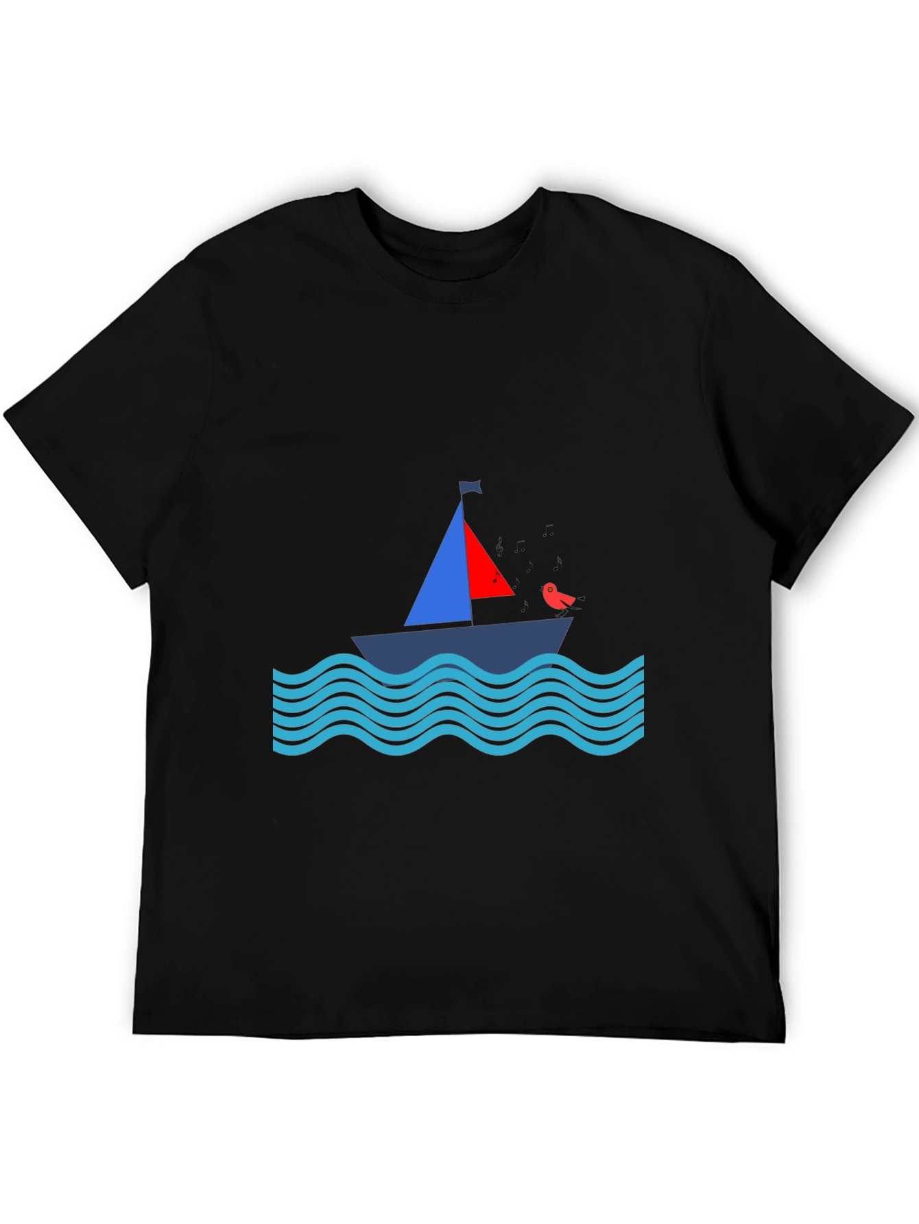 Sailboat Graphic T-Shirt - Nautical Theme