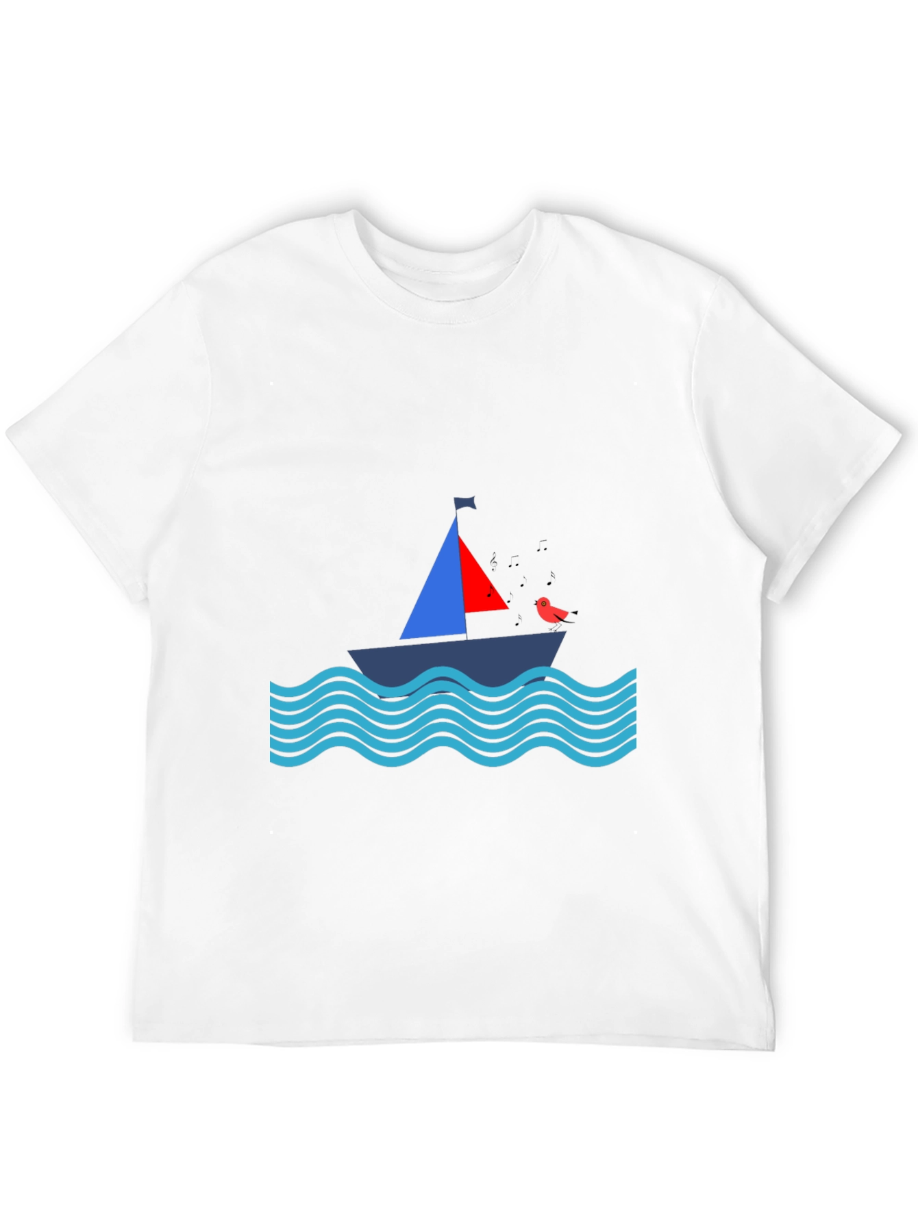 Sailboat Graphic T-Shirt - Nautical Theme