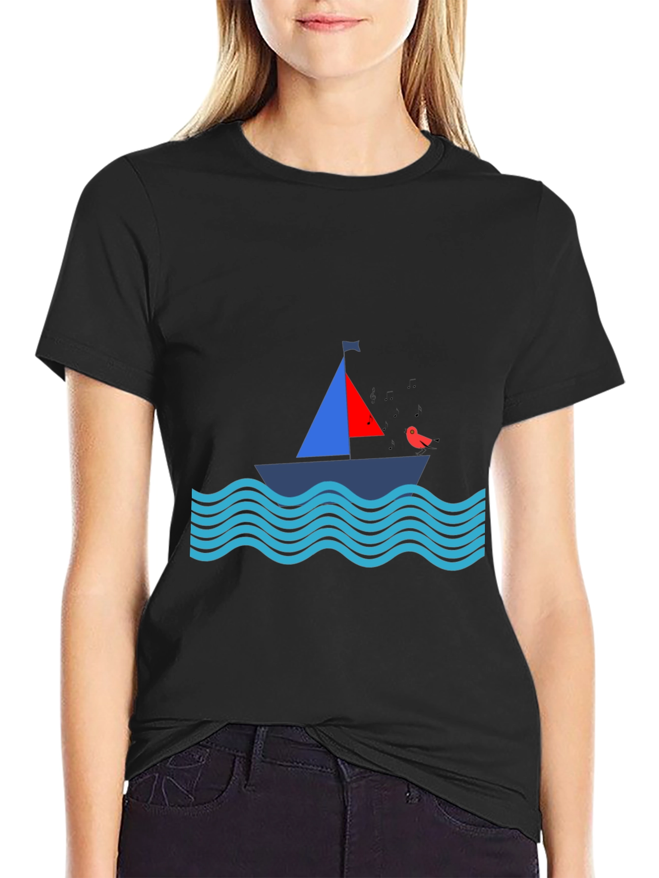 Sailboat Graphic T-Shirt - Nautical Theme