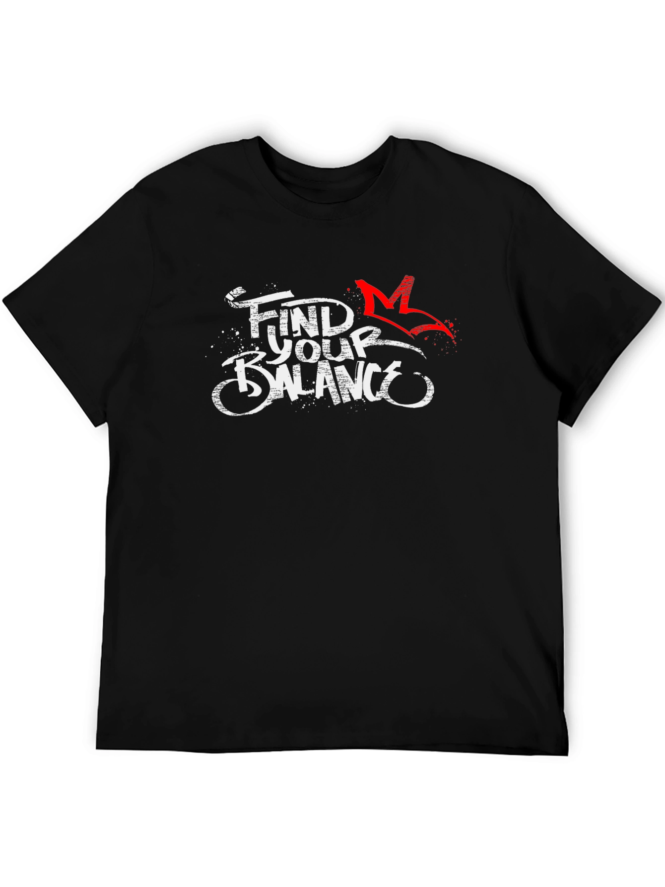 Find Your Balance Black Graphic Tee