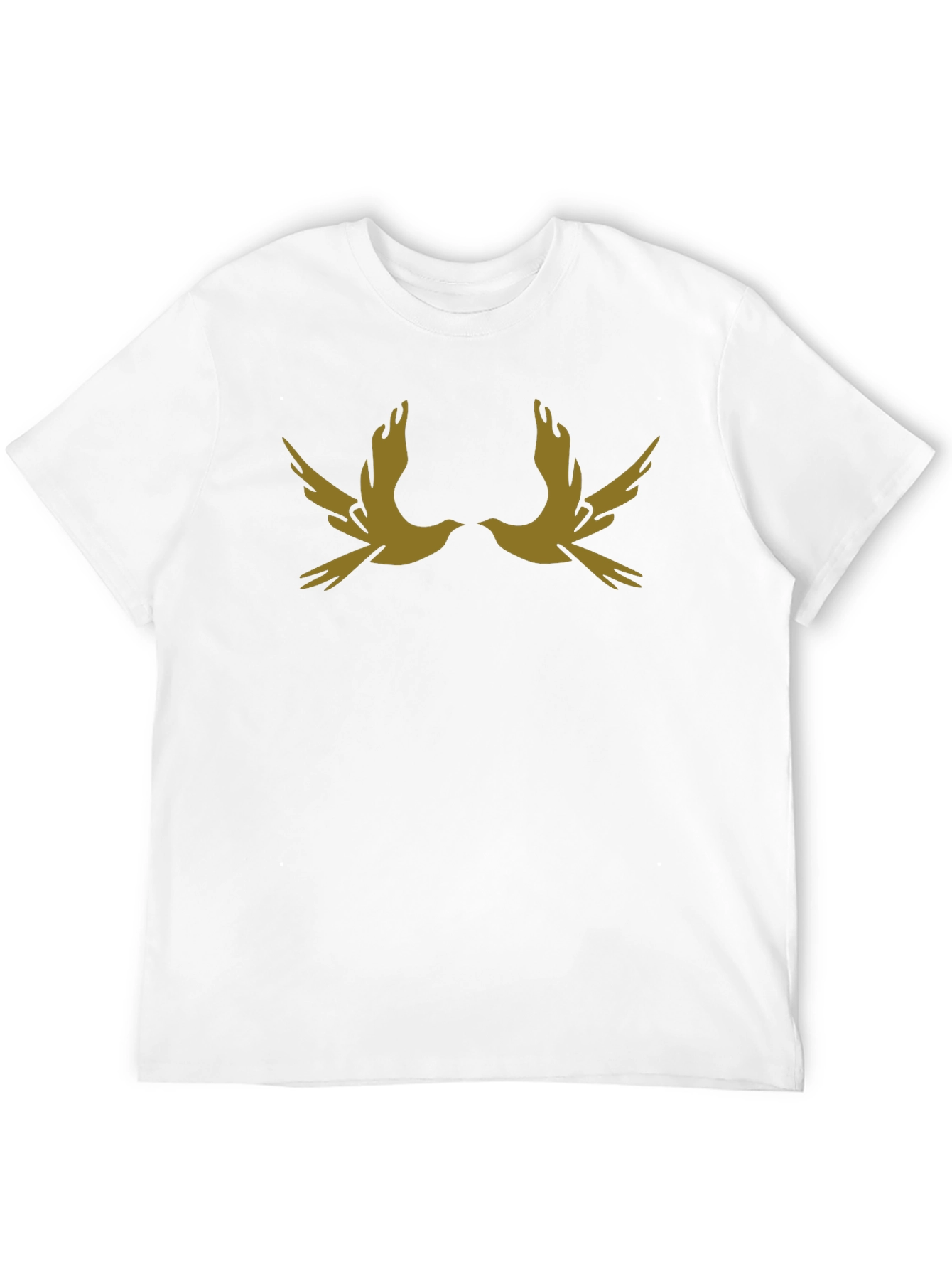 Two Doves Black Graphic Tee - Stylish Casual Wear