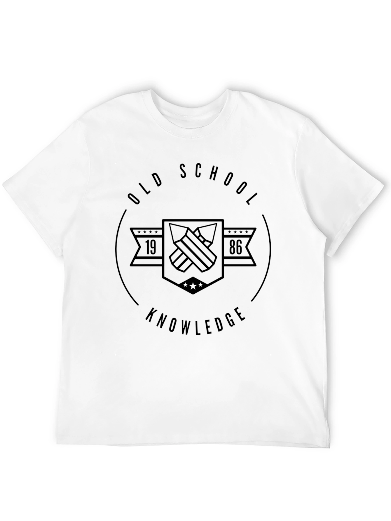 Old School Knowledge Graphic T-Shirt