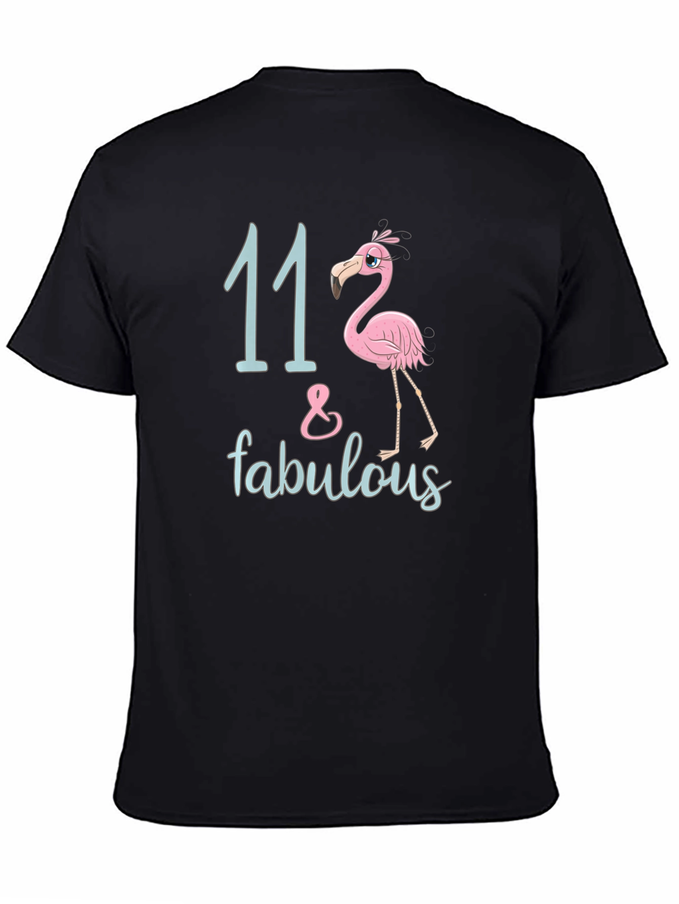 11 & Fabulous Flamingo Birthday T-Shirt