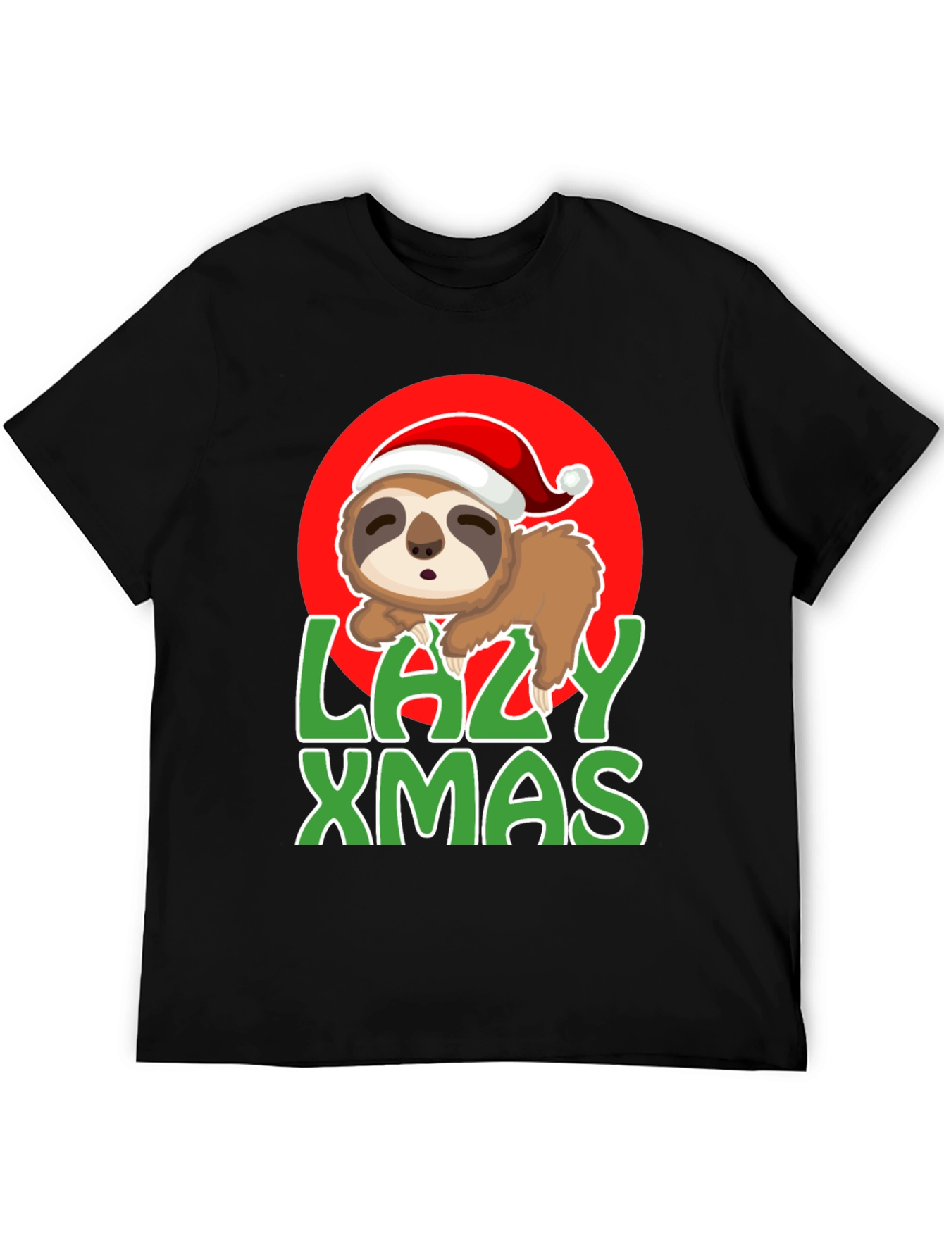 Lazy Xmas Sloth Graphic Tee