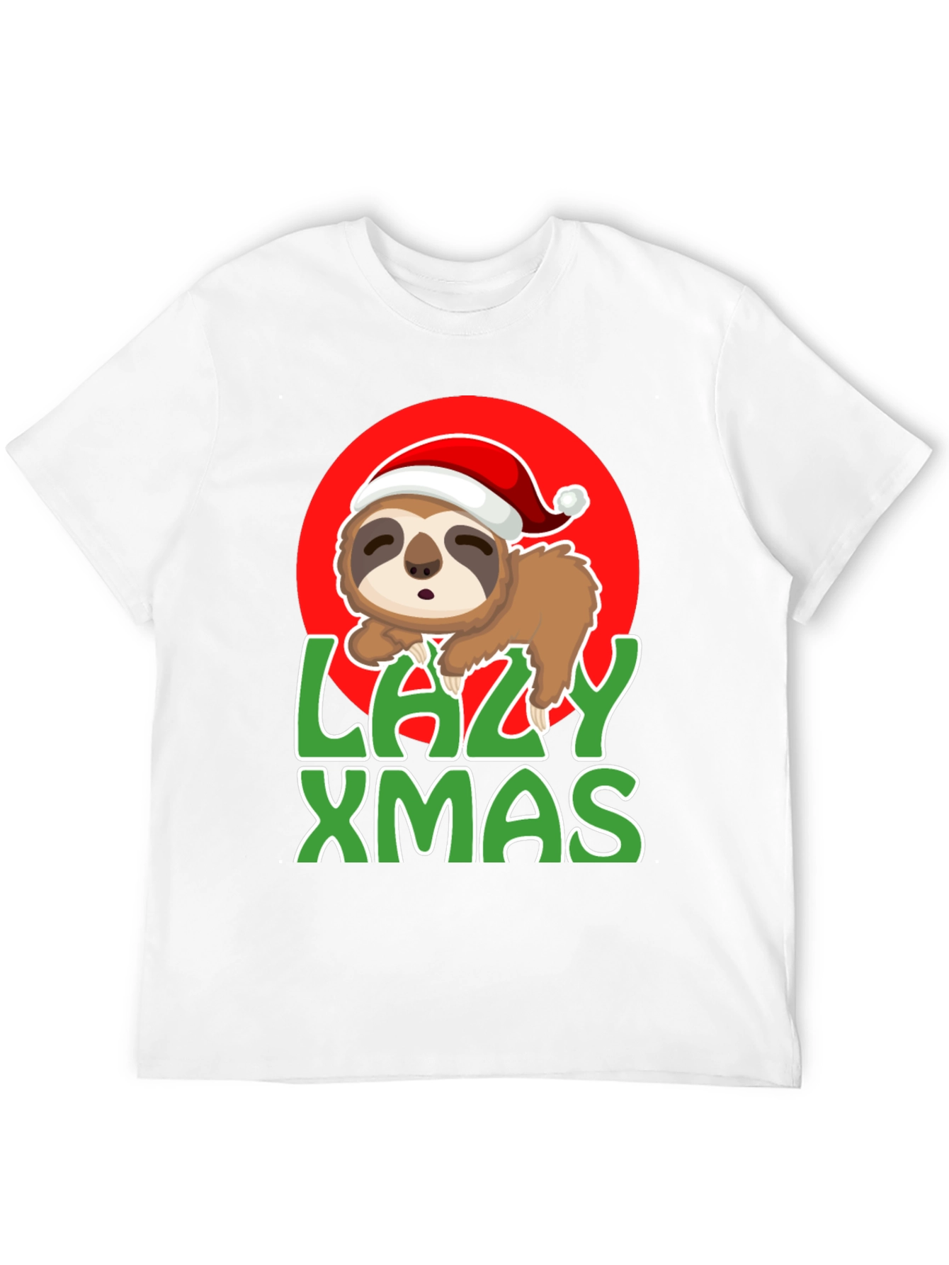 Lazy Xmas Sloth Graphic Tee